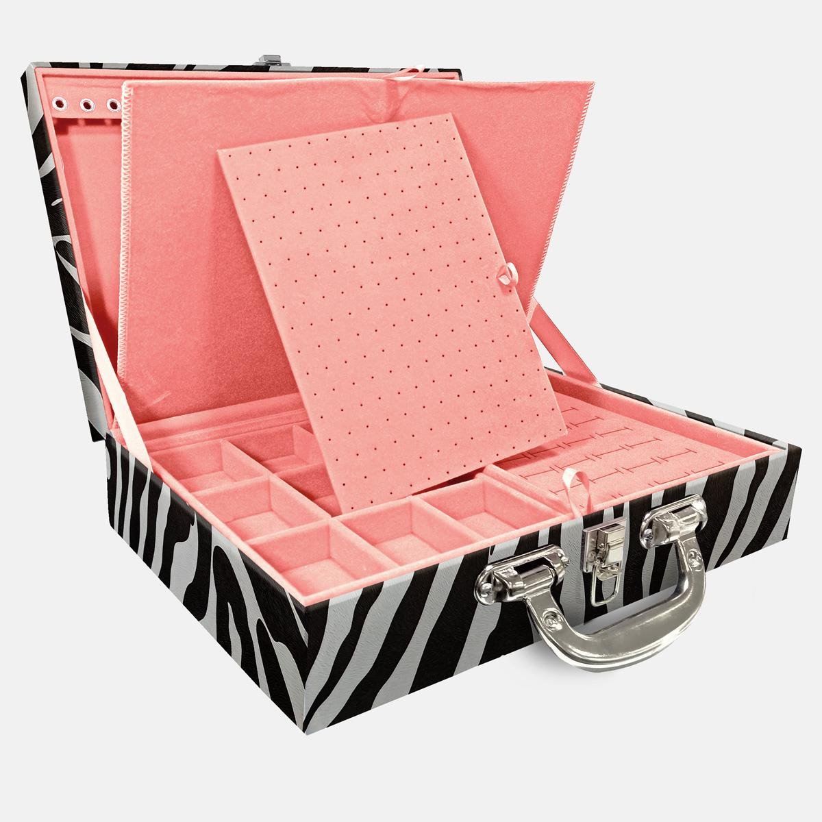 Maleta Dupla Grande Zebra Com Alça Cromada e Imã - Sob Encomenda