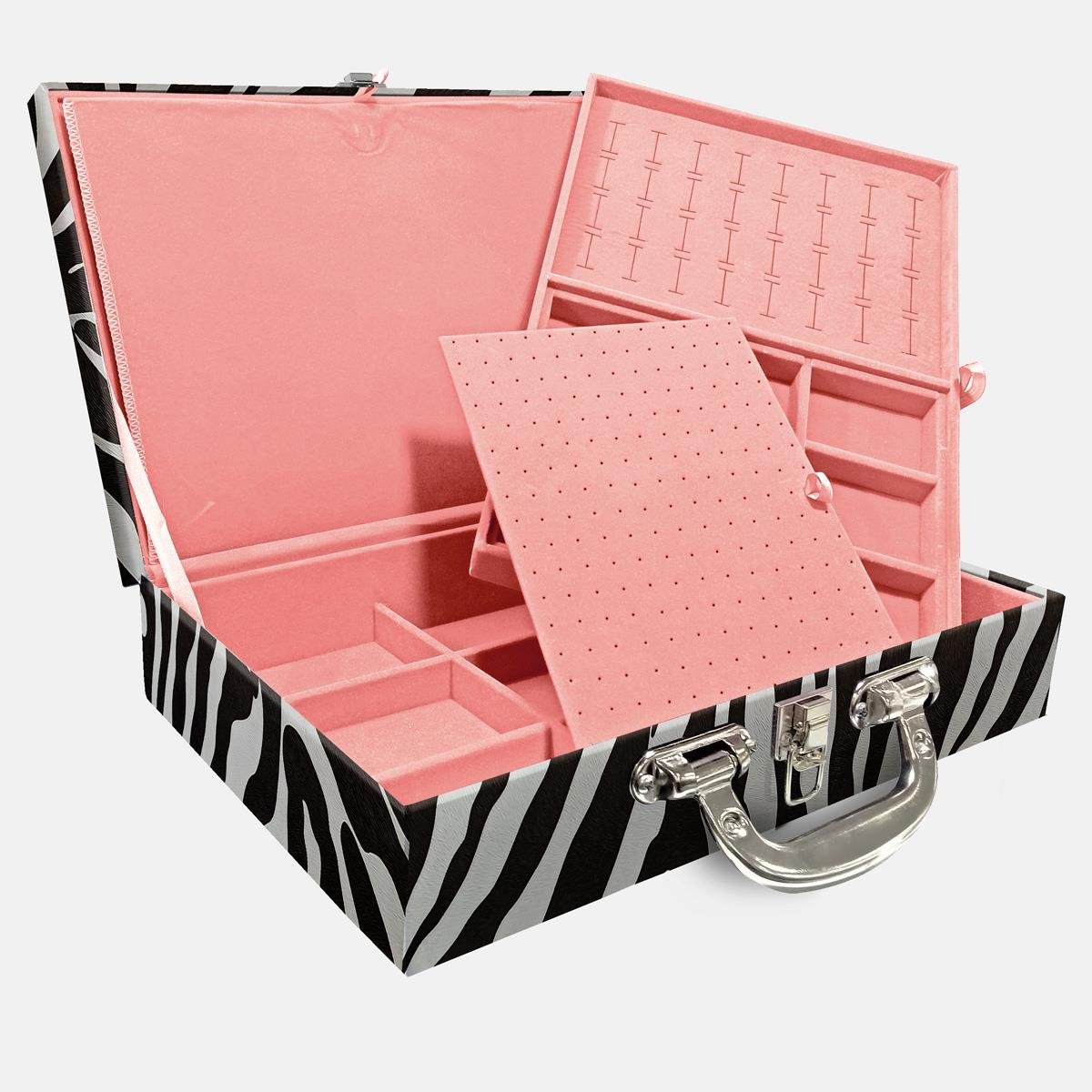 Maleta Dupla Grande Zebra Com Alça Cromada e Imã - Sob Encomenda