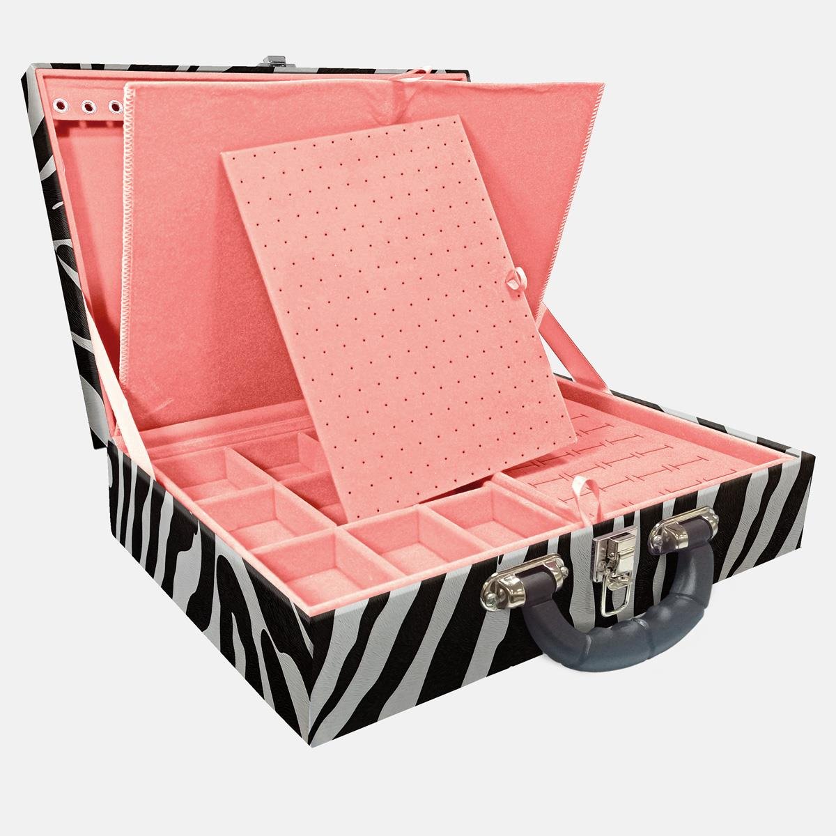 Maleta Dupla Grande Zebra Com Alça Preta e Imã - Sob Encomenda