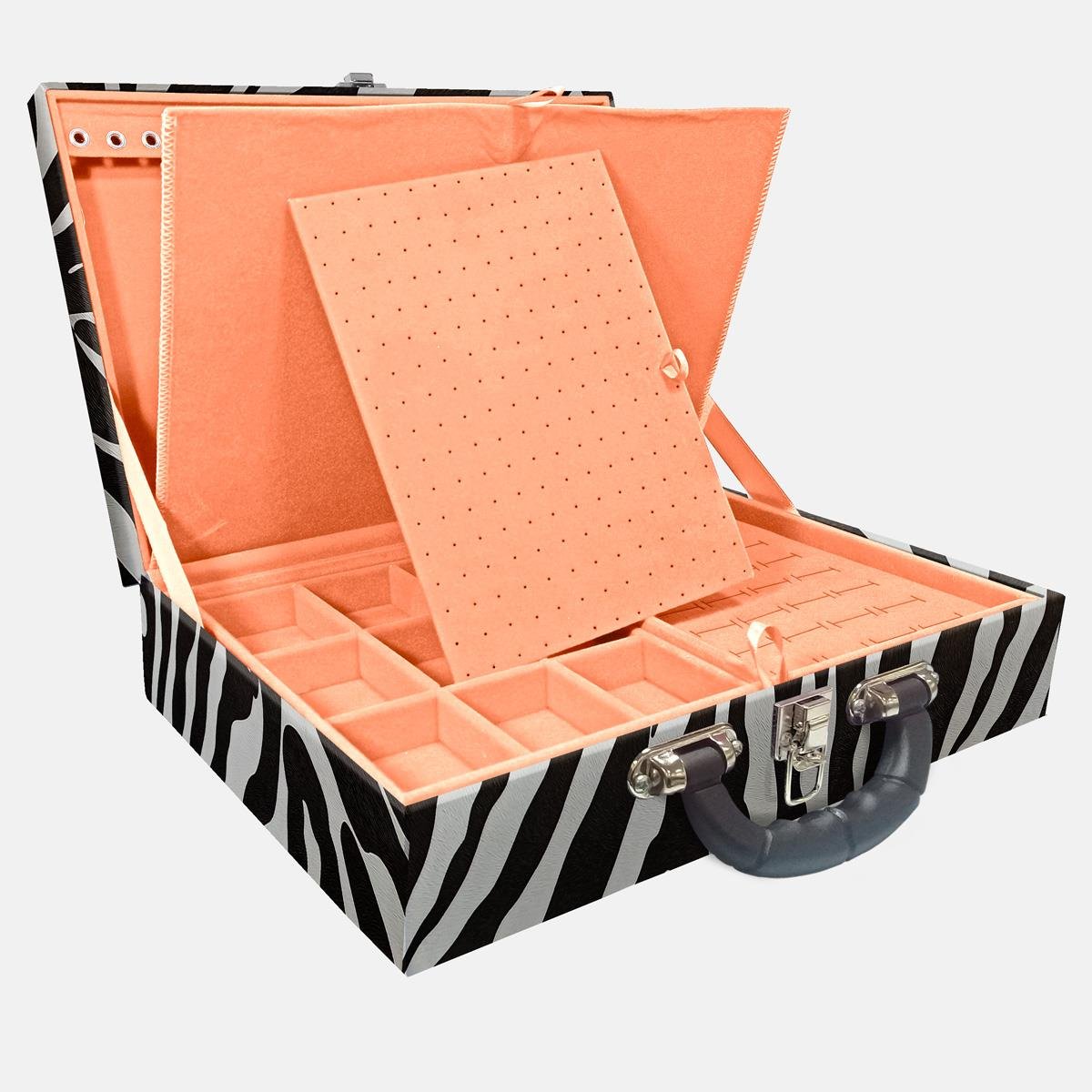 Maleta Dupla Grande Zebra Com Alça Preta e Imã - Sob Encomenda