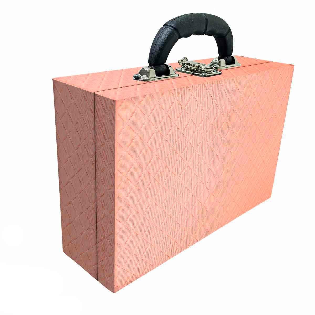 MALETA DUPLA MÉDIA DIJON COBRE METALIZADO COM ALÇA PRETA E ESPELHO