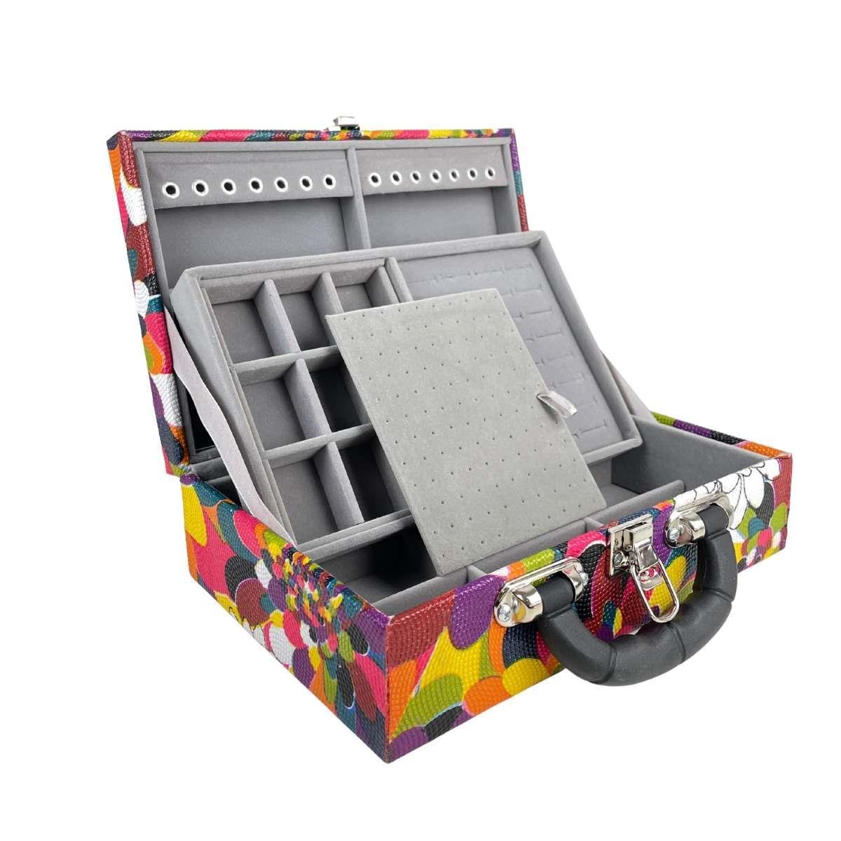 Maleta Porta-Joias Dupla Média Mosaico