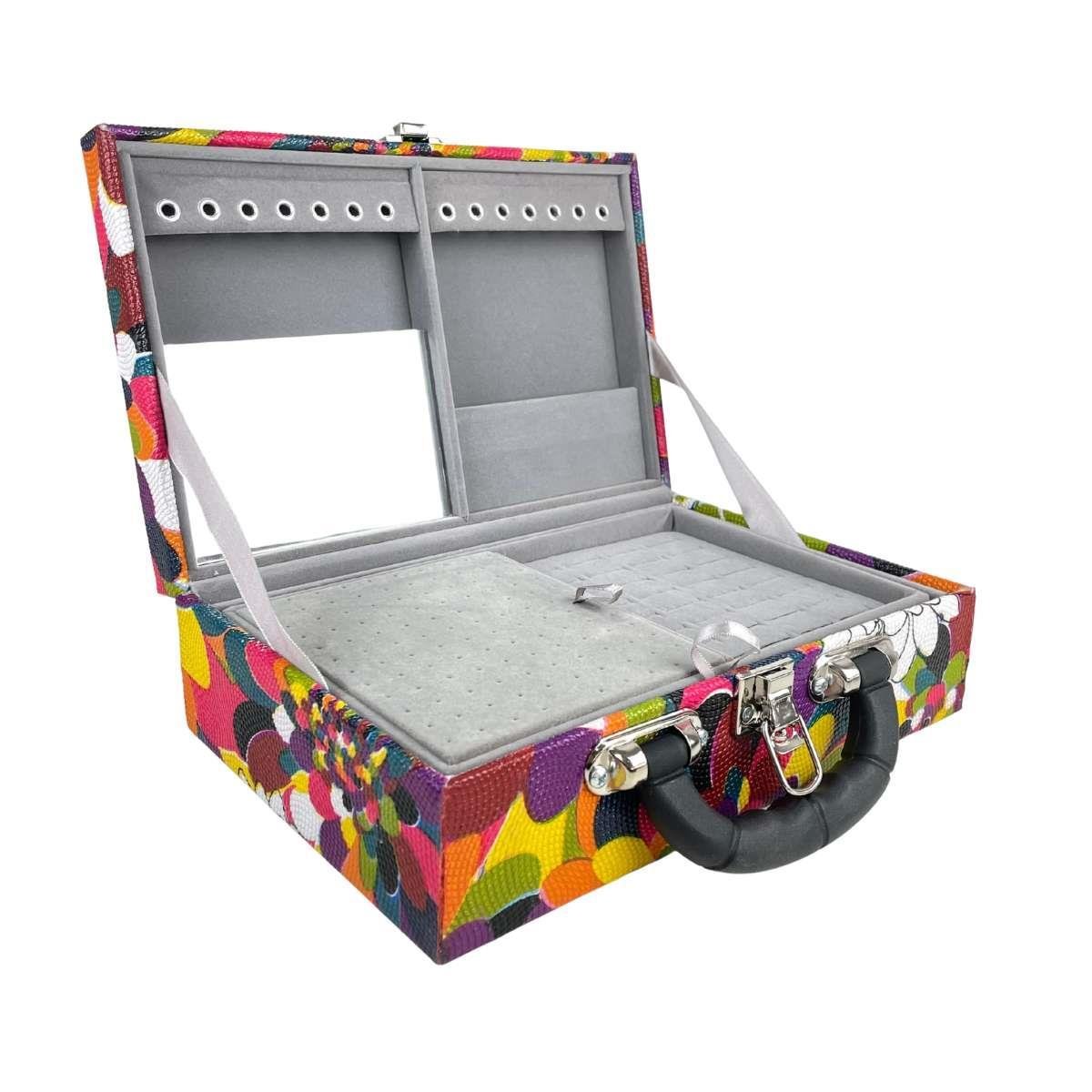 Maleta Porta-Joias Dupla Média Mosaico