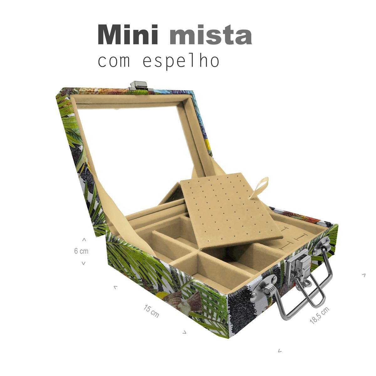 Maleta Mini Mista Amazonas Com Espelho - Sob Encomenda