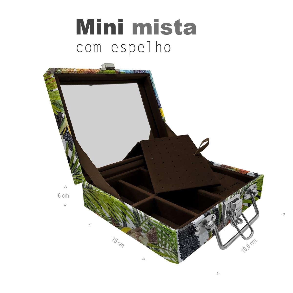 Maleta Mini Mista Amazonas Com Espelho - Sob Encomenda