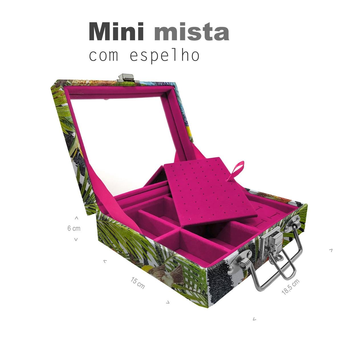 Maleta Mini Mista Amazonas Com Espelho - Sob Encomenda