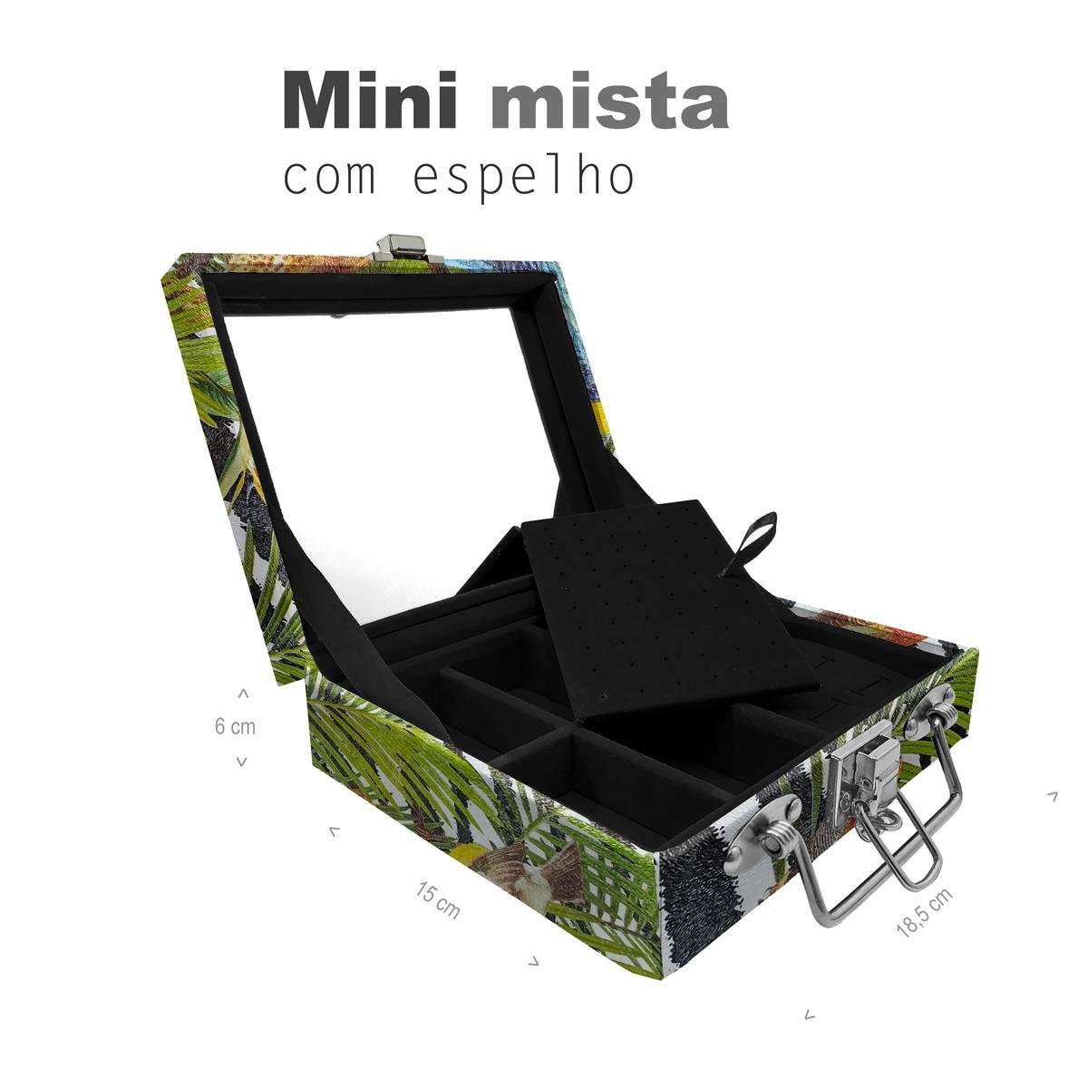 Maleta Mini Mista Amazonas Com Espelho - Sob Encomenda