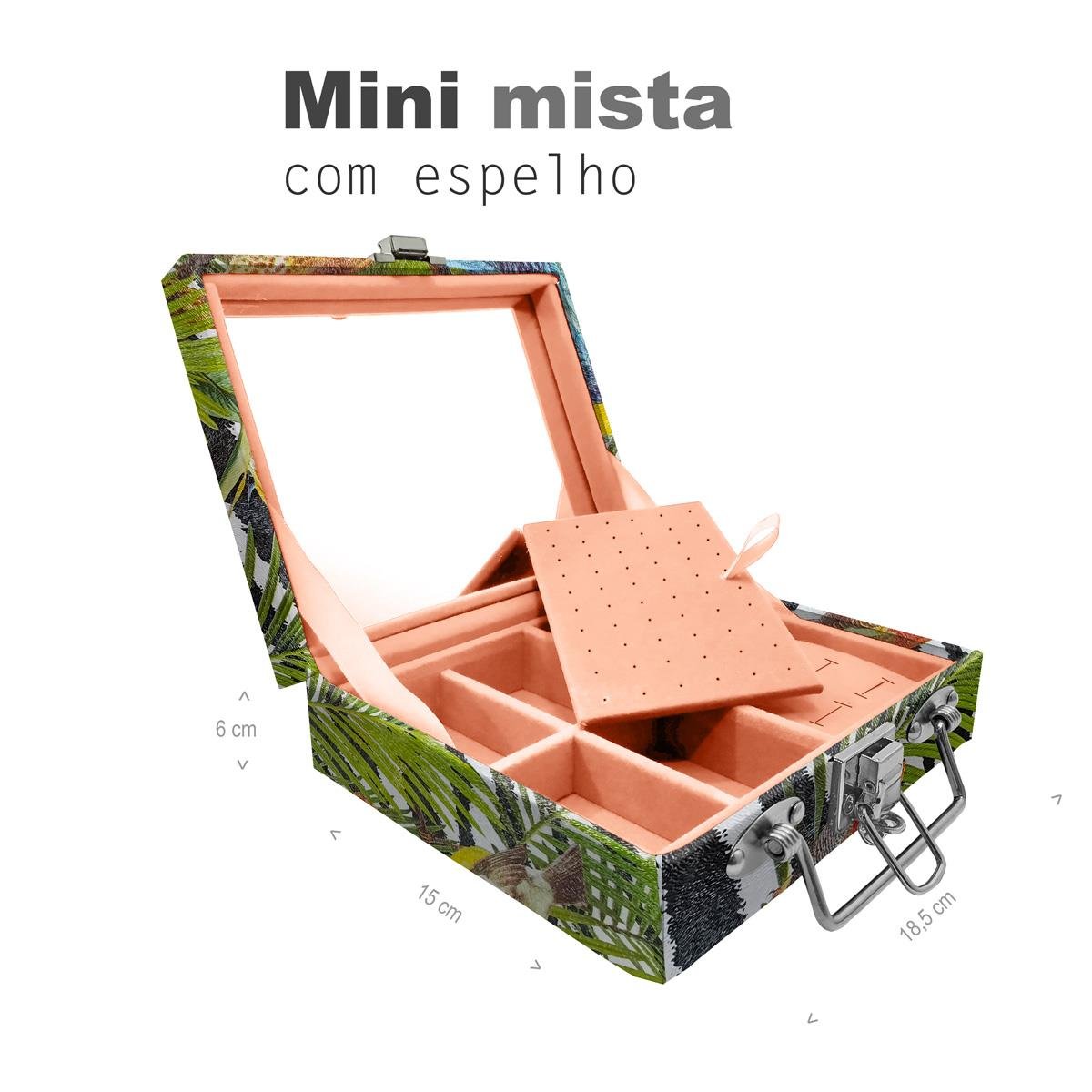 Maleta Mini Mista Amazonas Com Espelho - Sob Encomenda