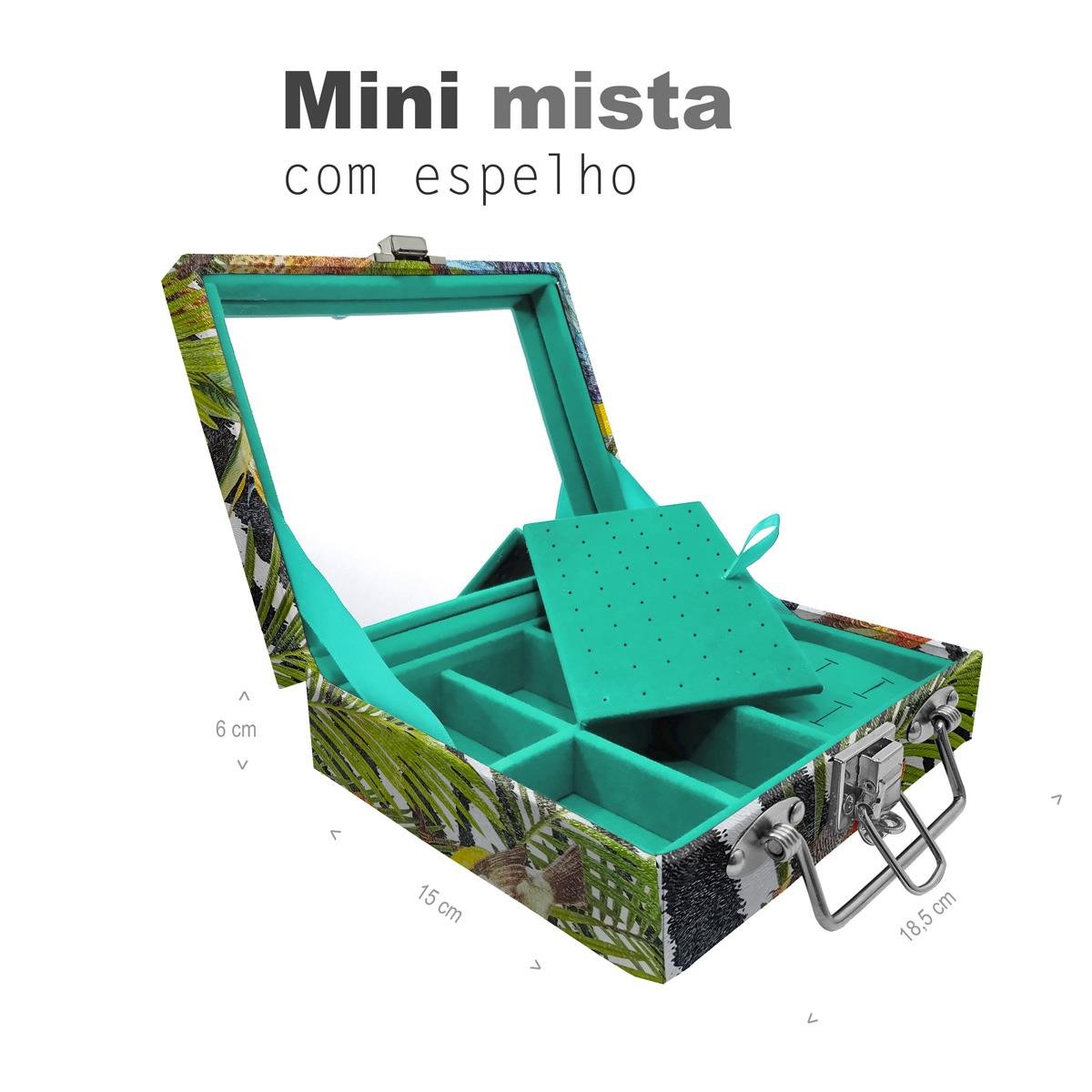 Maleta Mini Mista Amazonas Com Espelho - Sob Encomenda