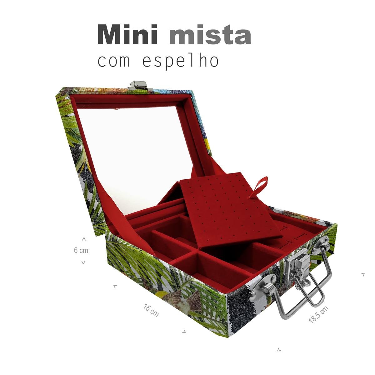 Maleta Mini Mista Amazonas Com Espelho - Sob Encomenda