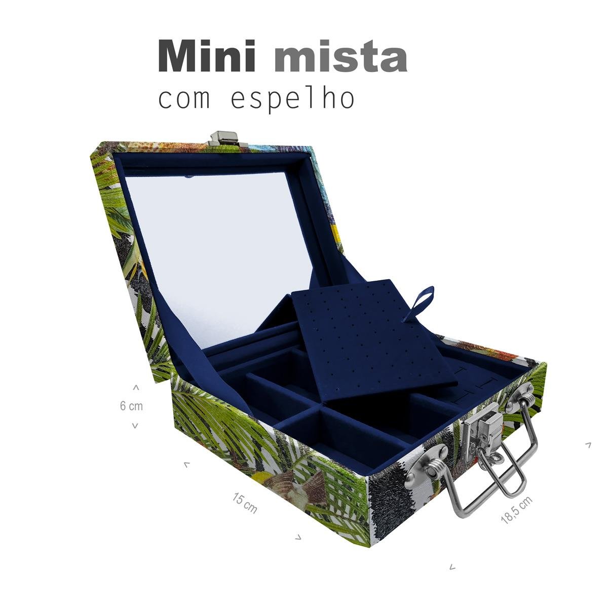 Maleta Mini Mista Amazonas Com Espelho - Sob Encomenda