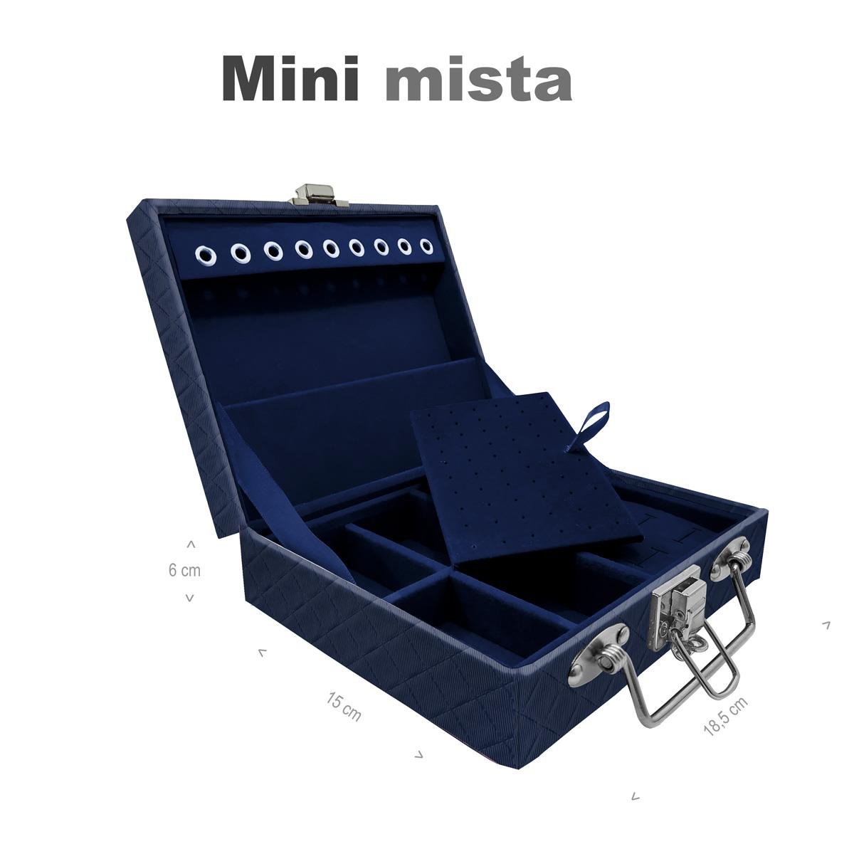 Maleta Mini Mista Dijon Azul Marinho - Sob Encomenda