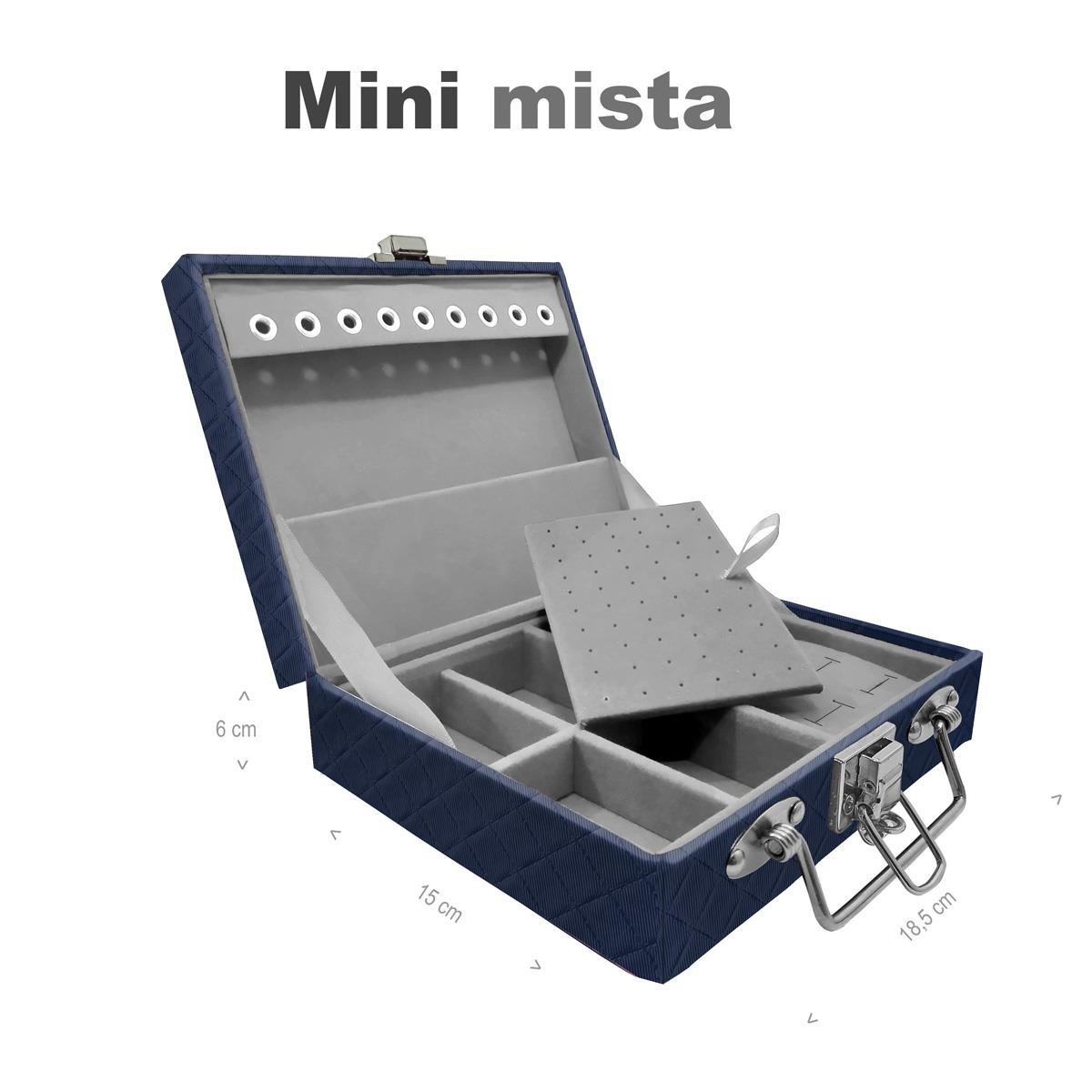 Maleta Mini Mista Dijon Azul Marinho - Sob Encomenda