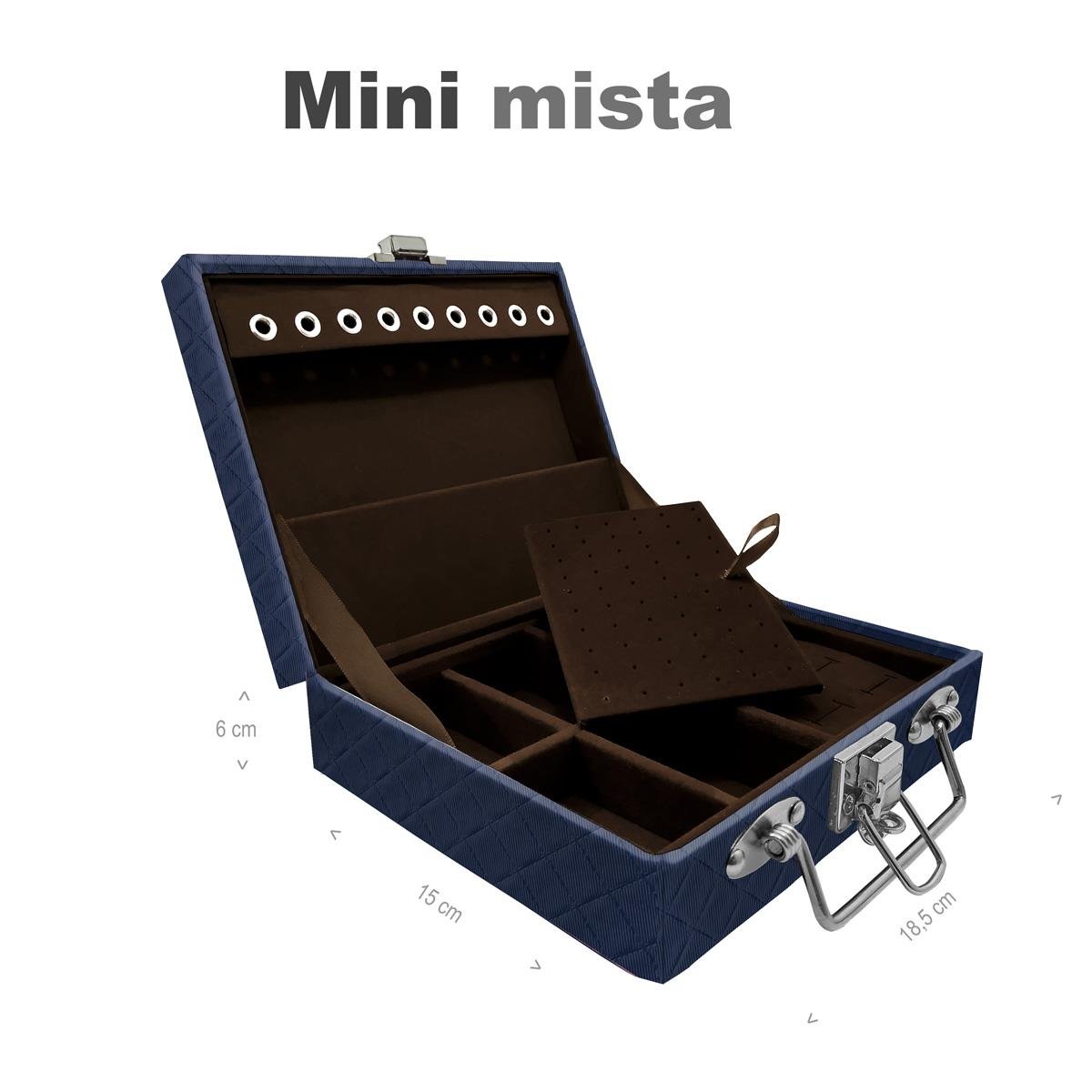 Maleta Mini Mista Dijon Azul Marinho - Sob Encomenda