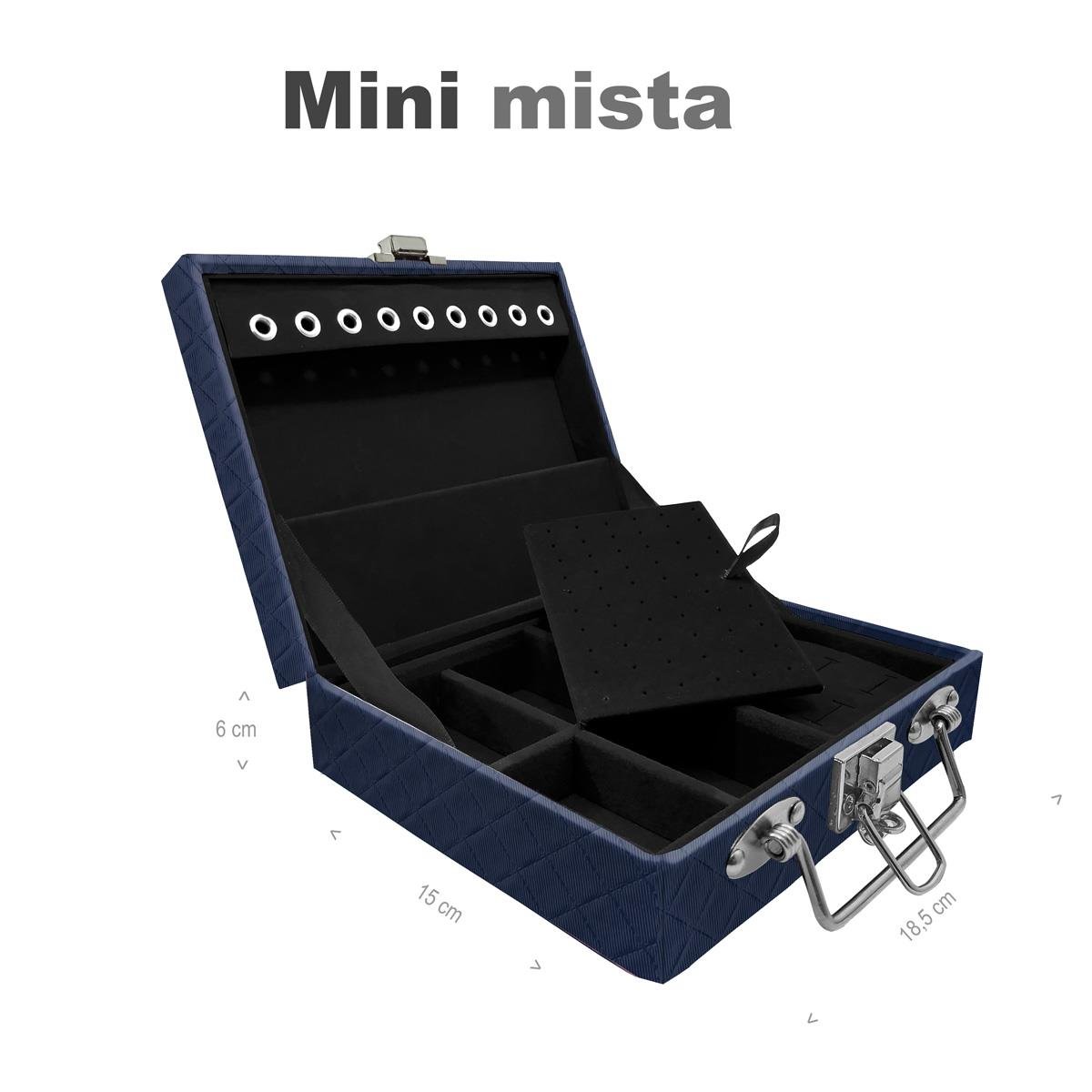 Maleta Mini Mista Dijon Azul Marinho - Sob Encomenda