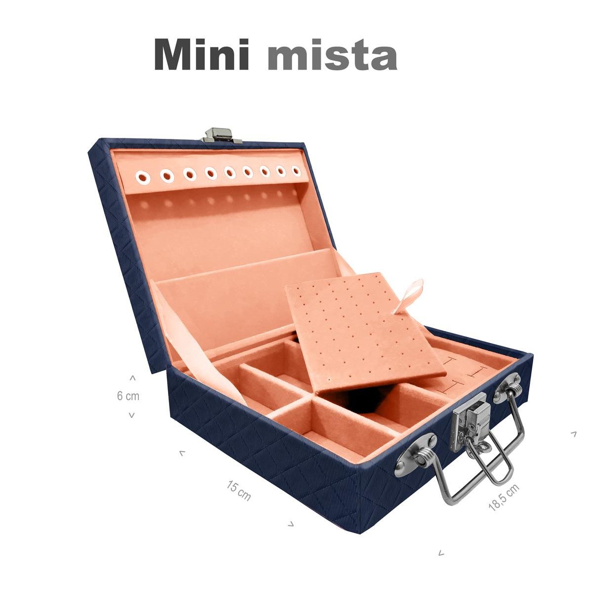 Maleta Mini Mista Dijon Azul Marinho - Sob Encomenda