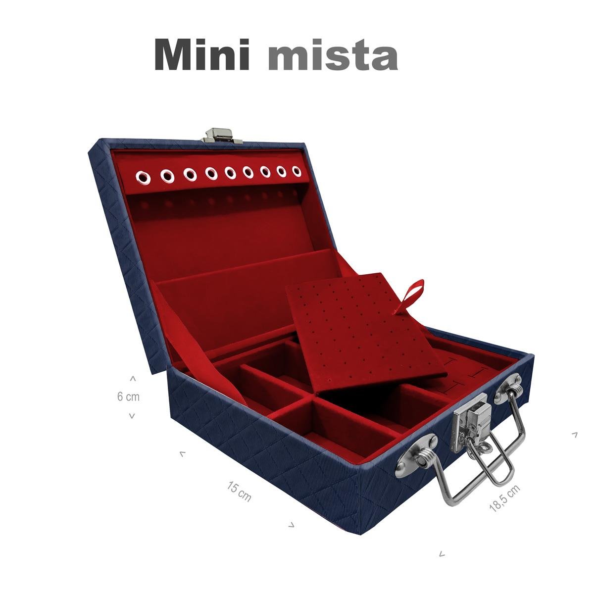 Maleta Mini Mista Dijon Azul Marinho - Sob Encomenda