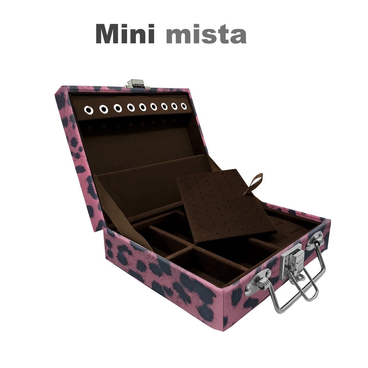 Maleta Mini Mista Hiena Rosa - Sob Encomenda