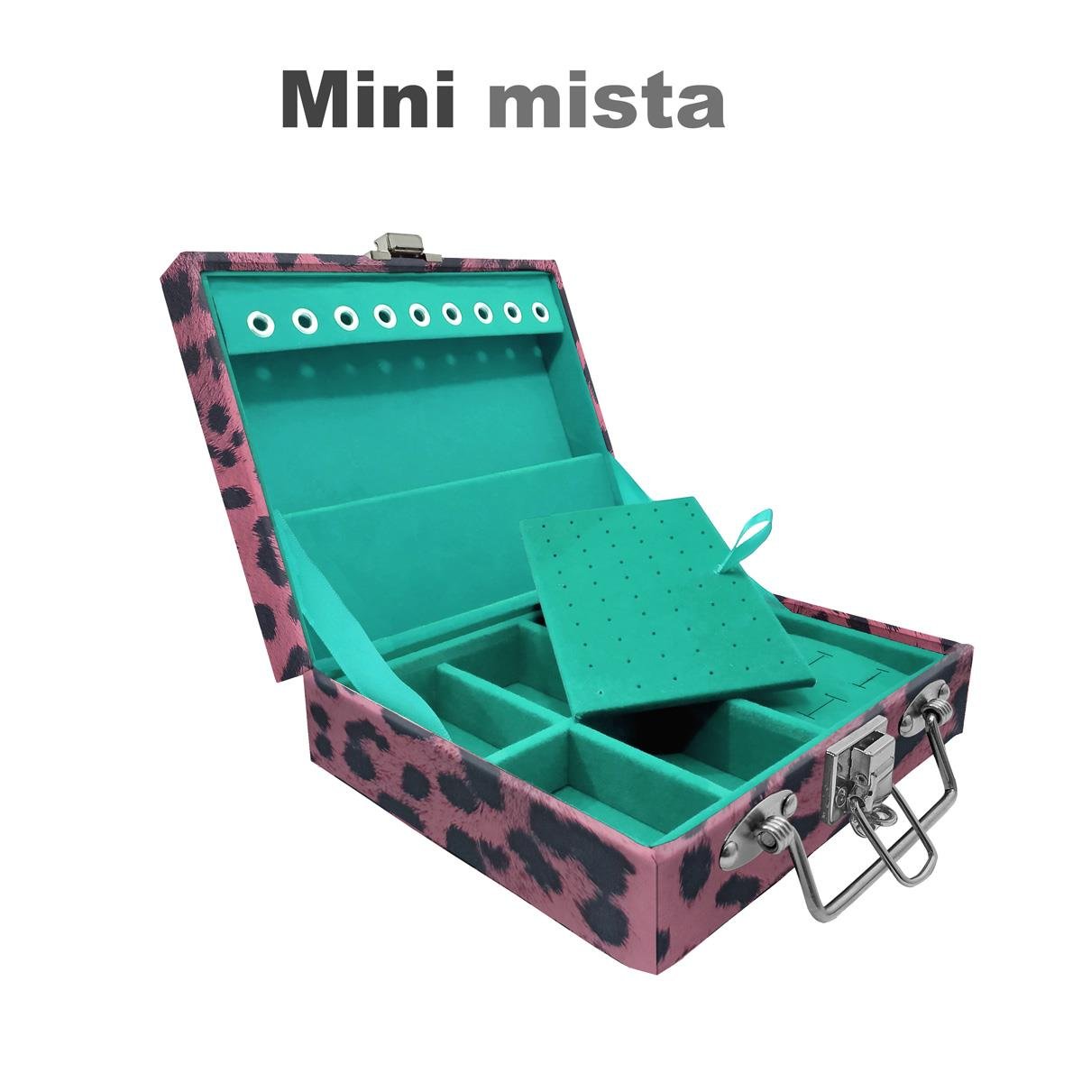 Maleta Mini Mista Hiena Rosa - Sob Encomenda