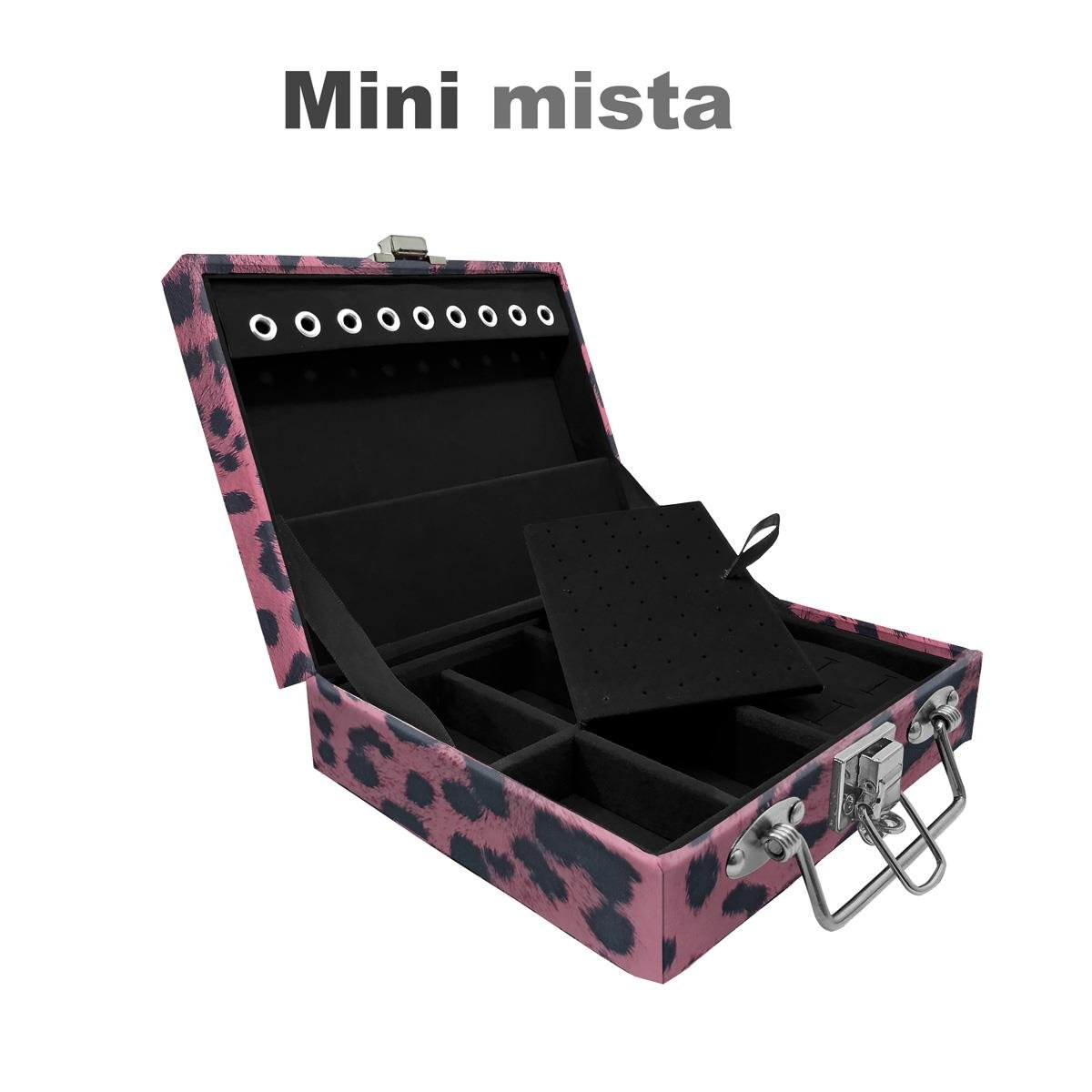 Maleta Mini Mista Hiena Rosa - Sob Encomenda