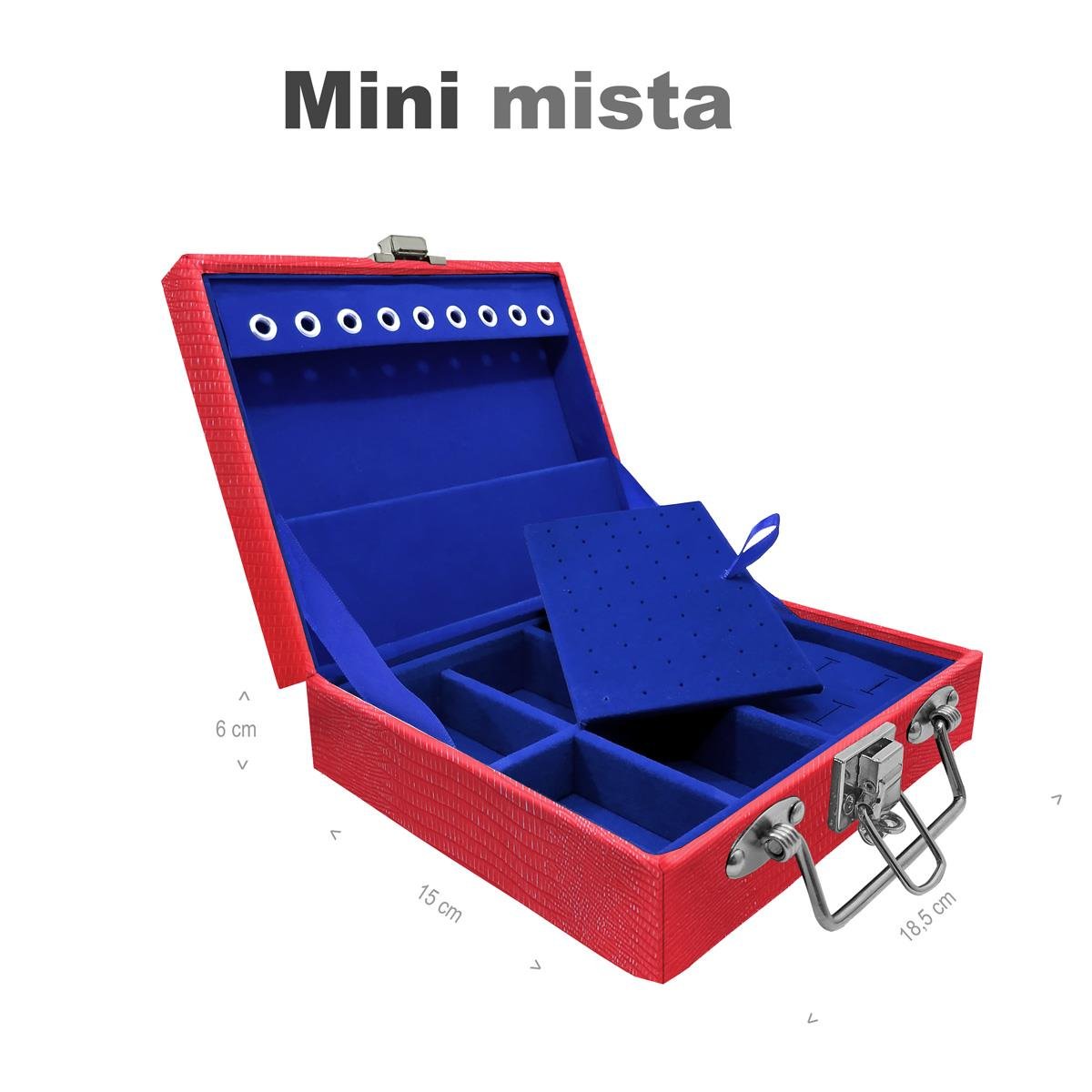 Maleta Mini Mista Jacaré Vermelho