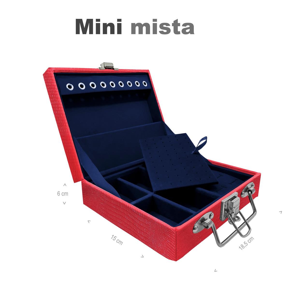 Maleta Mini Mista Jacaré Vermelho