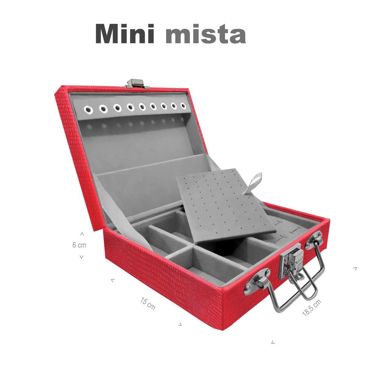 Maleta Mini Mista Jacaré Vermelho