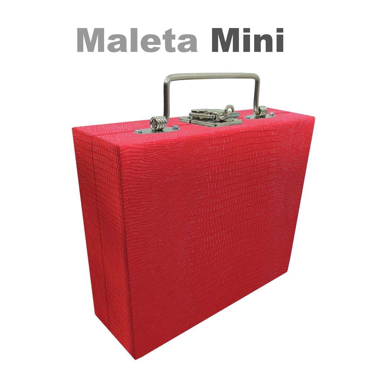 Maleta Mini Mista Jacaré Vermelho