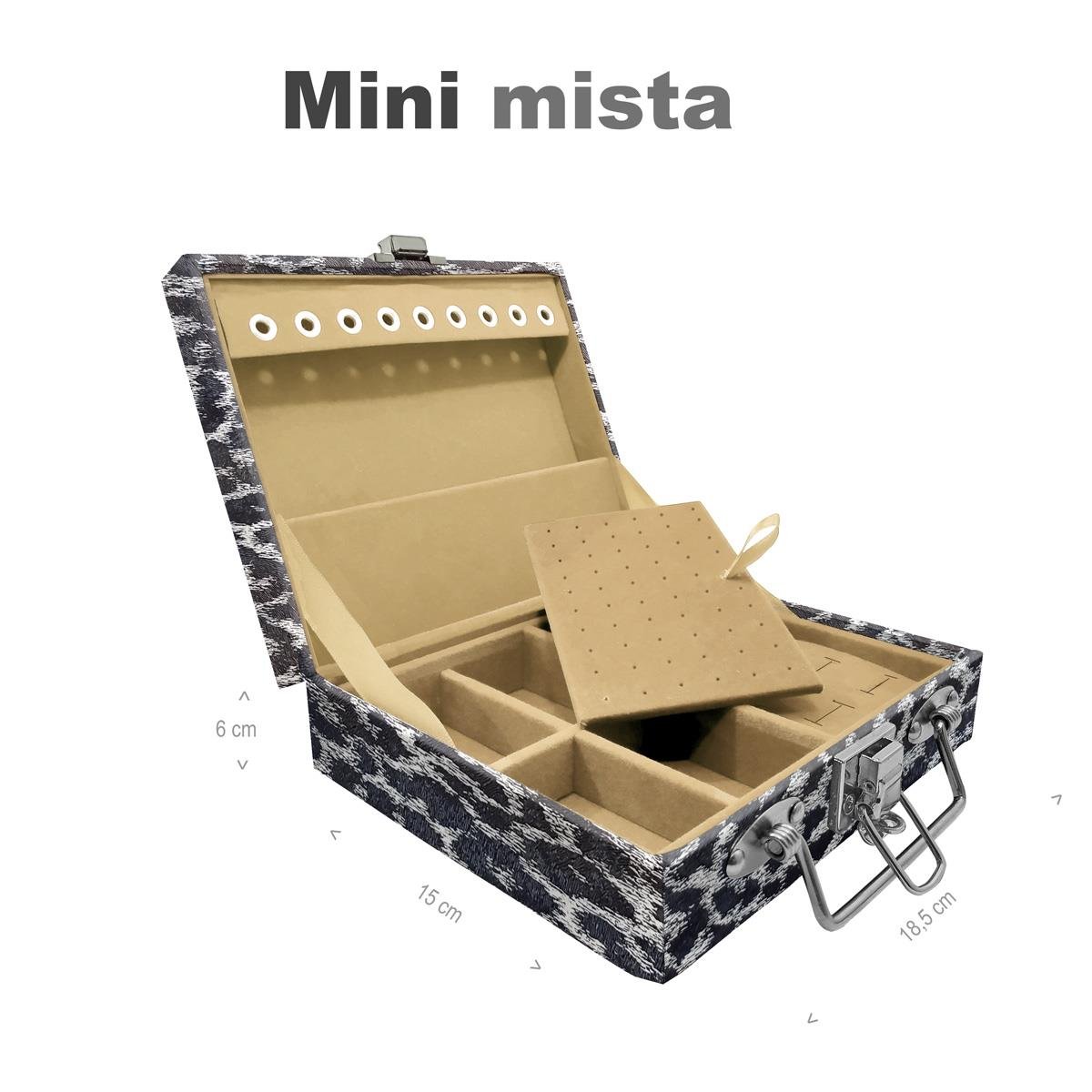 Maleta Mini Mista Onça Preta - Sob Encomenda