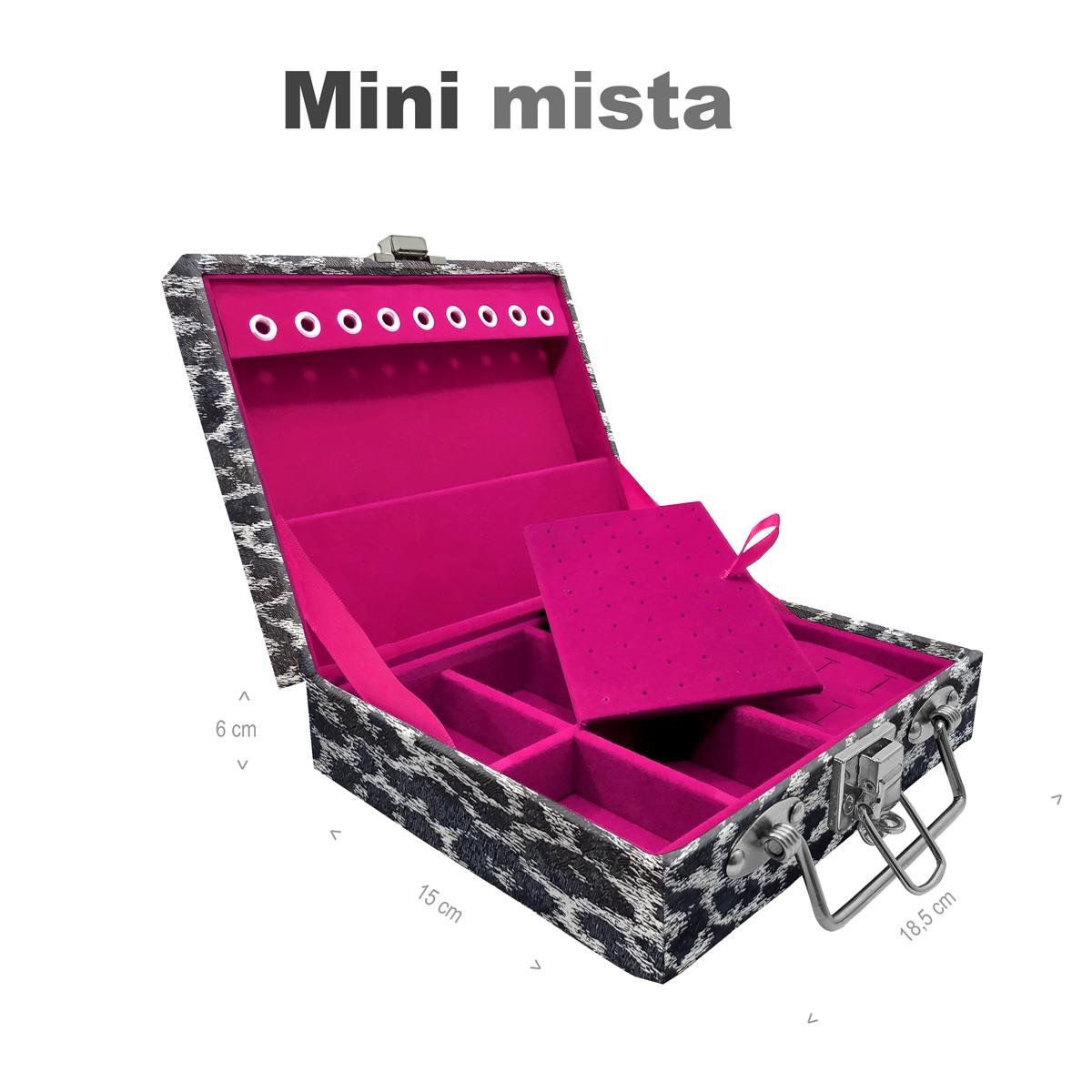 Maleta Mini Mista Onça Preta - Sob Encomenda
