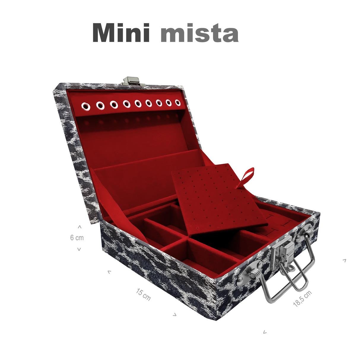Maleta Mini Mista Onça Preta - Sob Encomenda