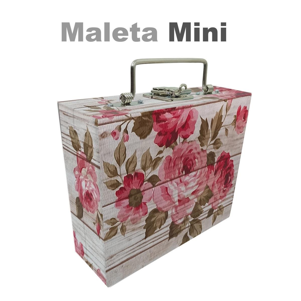 Estojo Maleta Porta Jóias Mini Mista Romantique