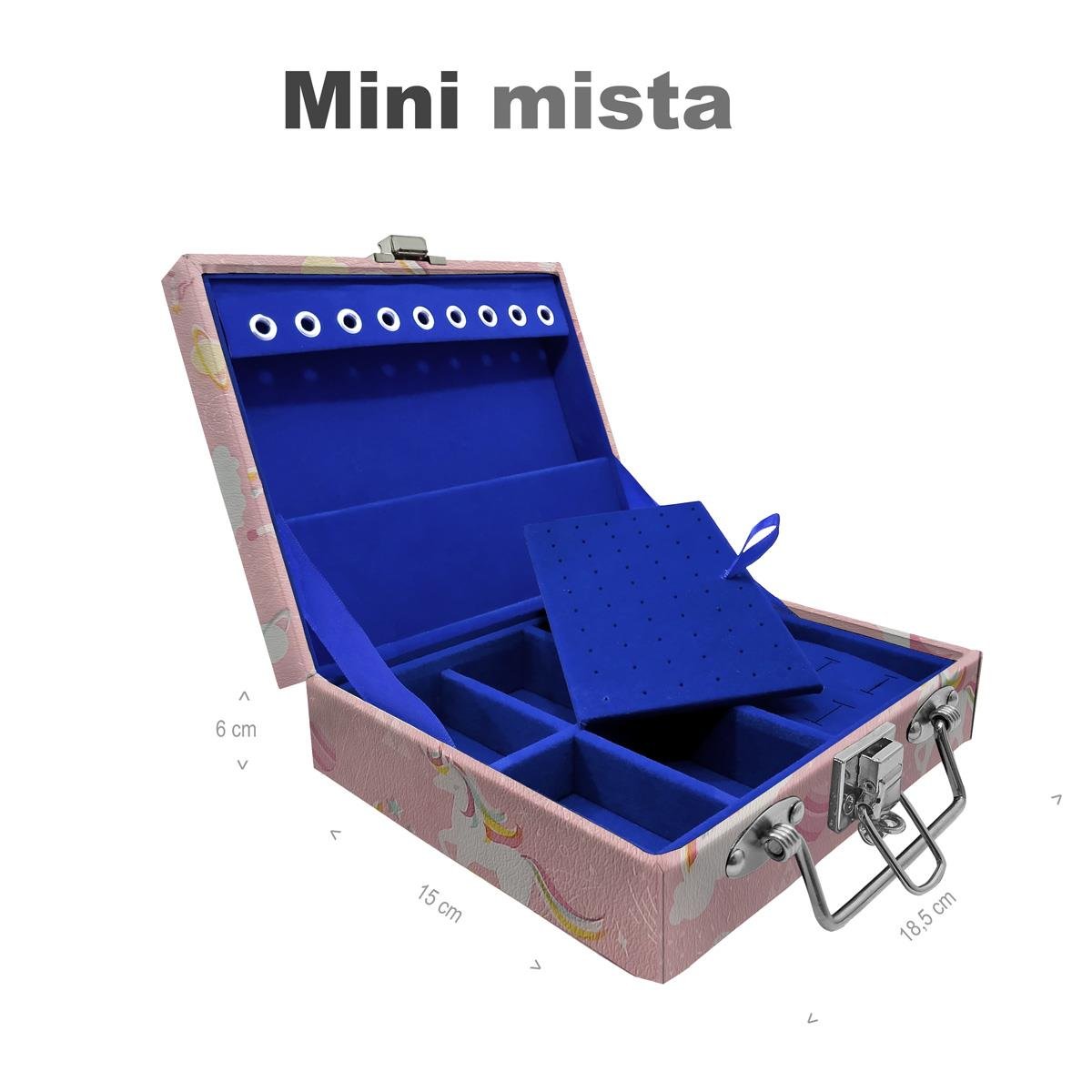 Maleta Mini Mista Unicórnio Rosa - Sob Encomenda