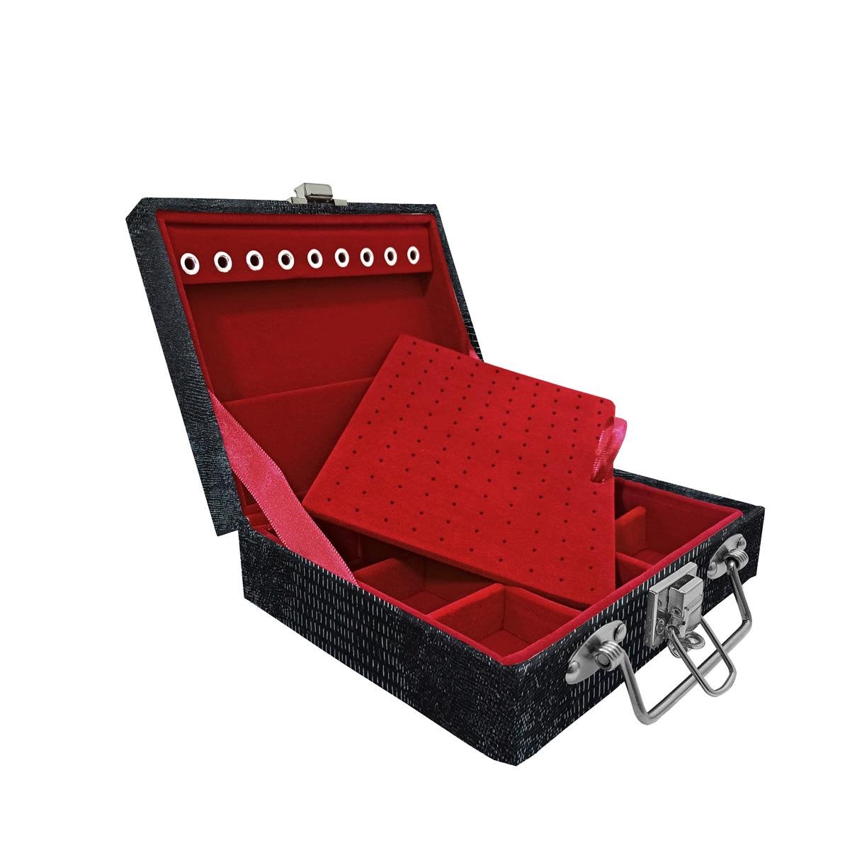 Maleta Mini Quadriculada Jacaré - Sob Encomenda