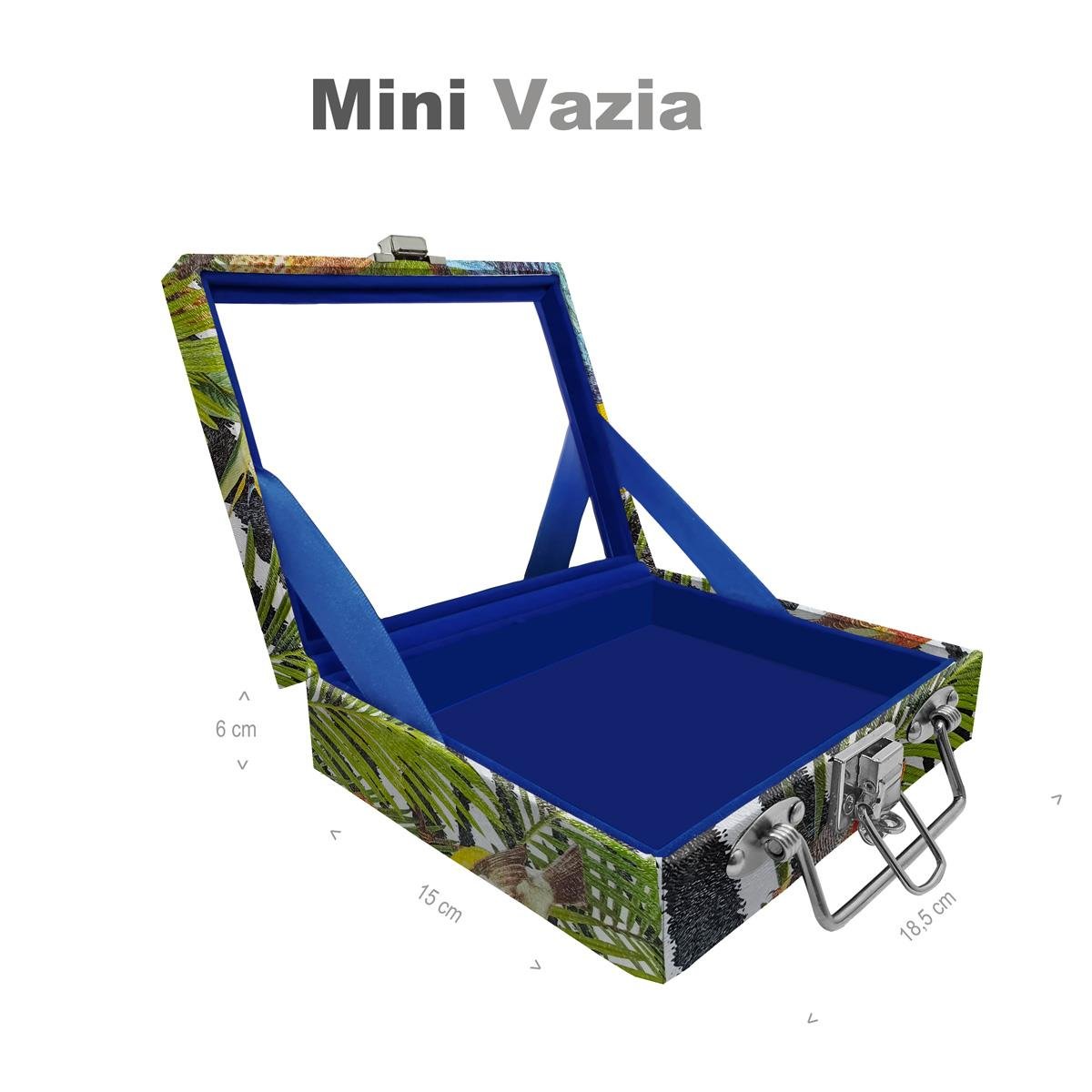 Maleta Mini Vazia Amazonas Com Espelho - Sob Encomenda