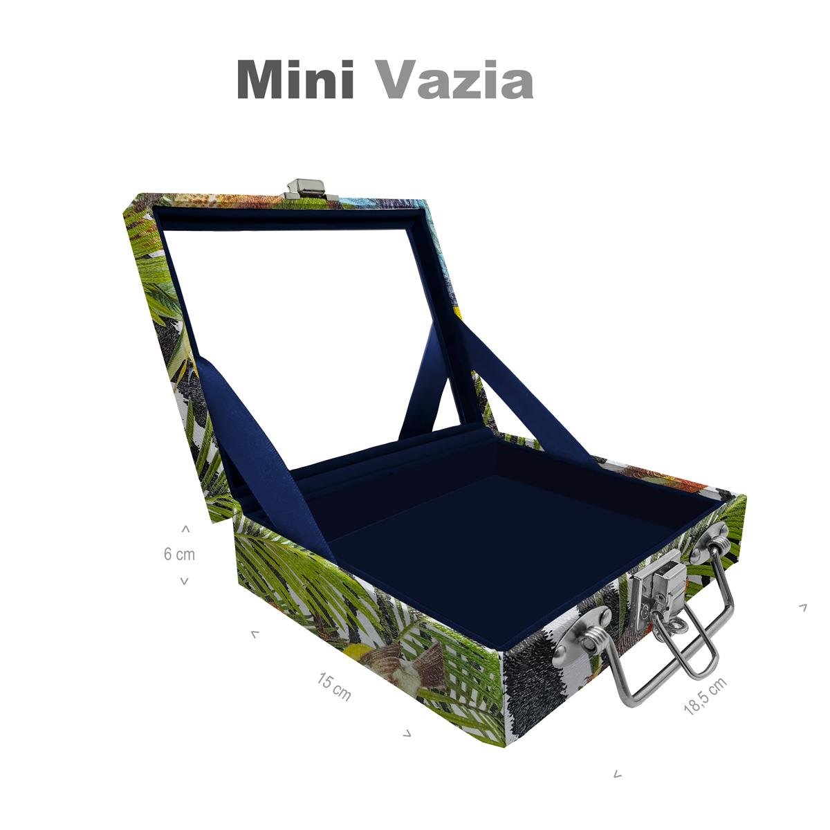 Maleta Mini Vazia Amazonas Com Espelho - Sob Encomenda