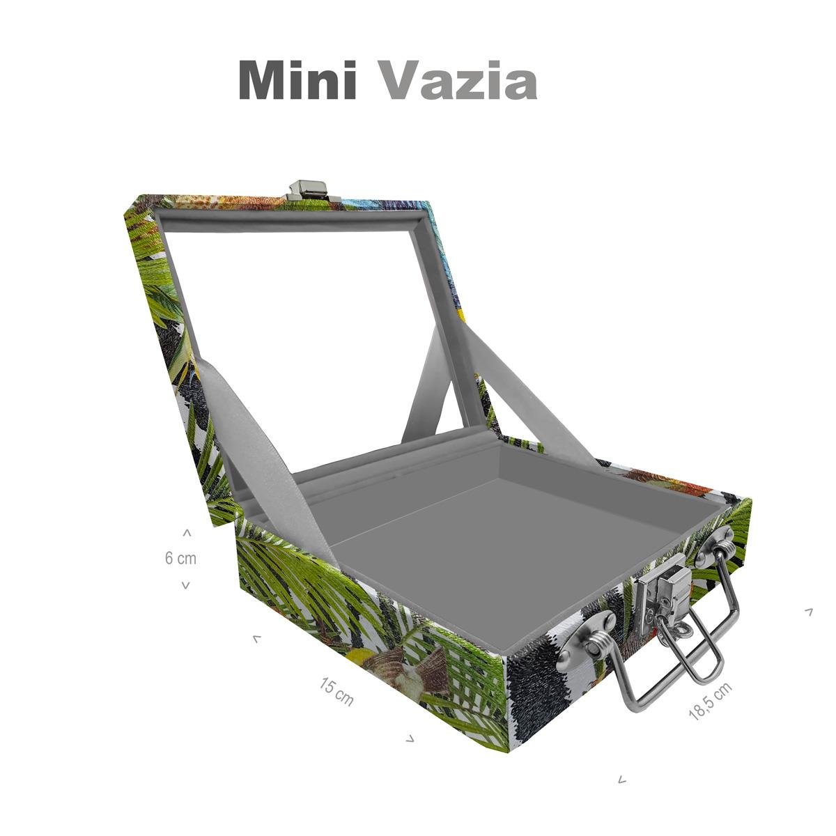 Maleta Mini Vazia Amazonas Com Espelho - Sob Encomenda