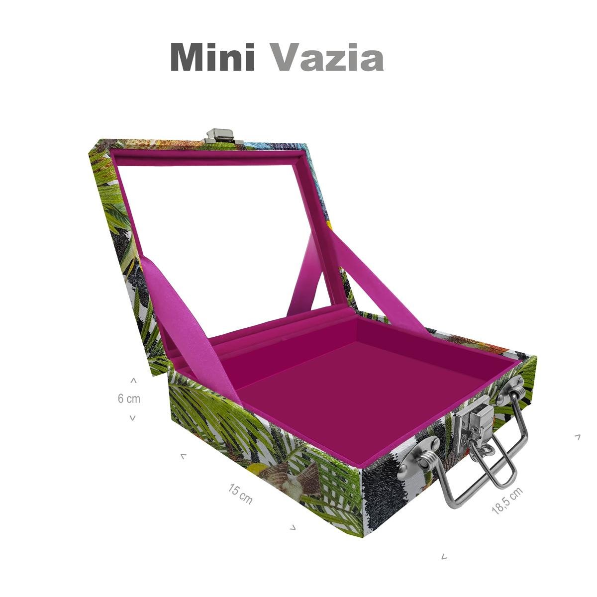 Maleta Mini Vazia Amazonas Com Espelho - Sob Encomenda