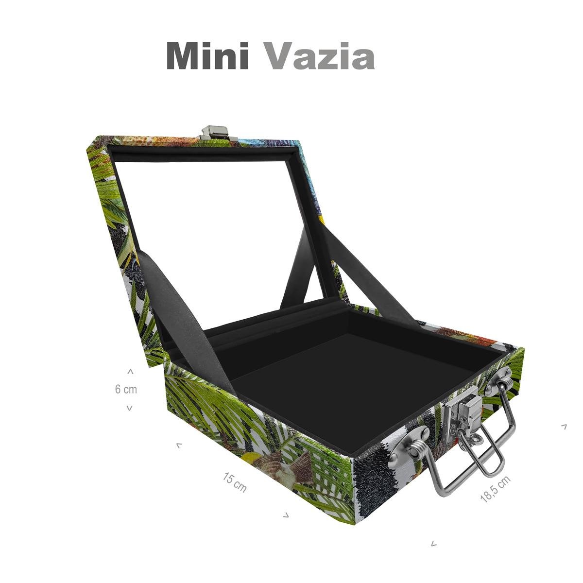 Maleta Mini Vazia Amazonas Com Espelho - Sob Encomenda