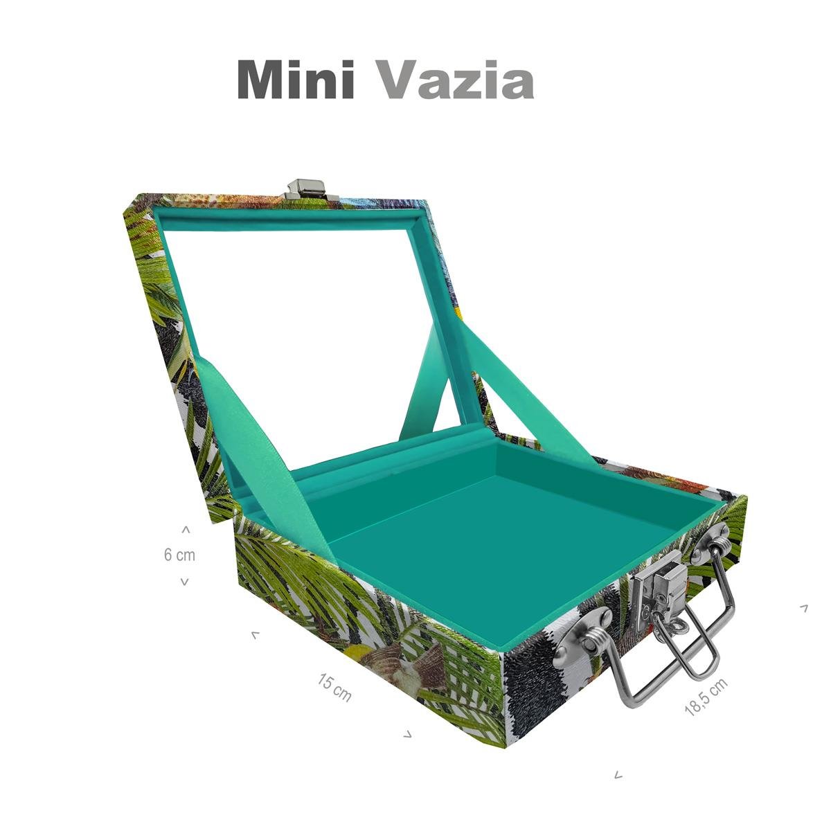 Maleta Mini Vazia Amazonas Com Espelho - Sob Encomenda