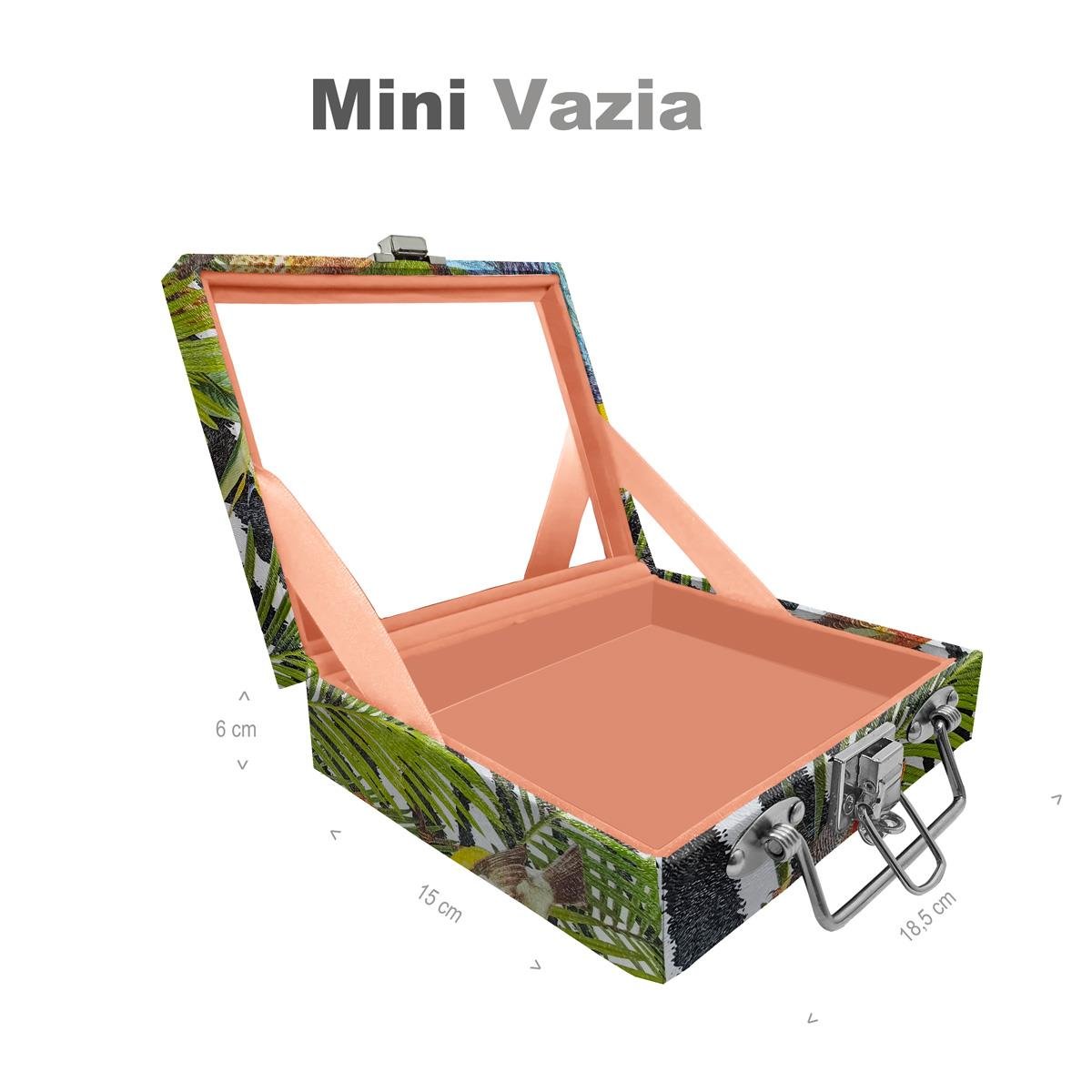 Maleta Mini Vazia Amazonas Com Espelho - Sob Encomenda