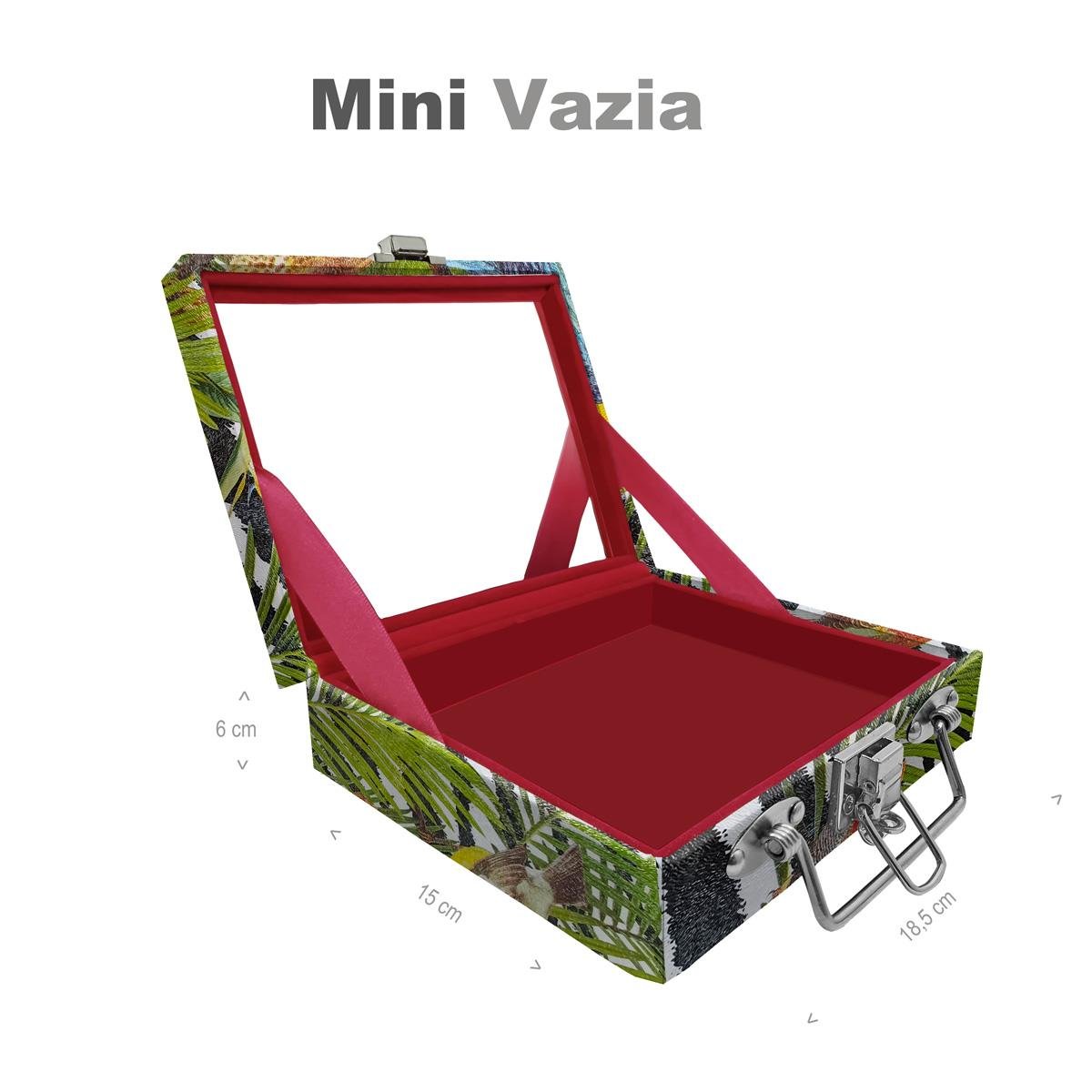 Maleta Mini Vazia Amazonas Com Espelho - Sob Encomenda