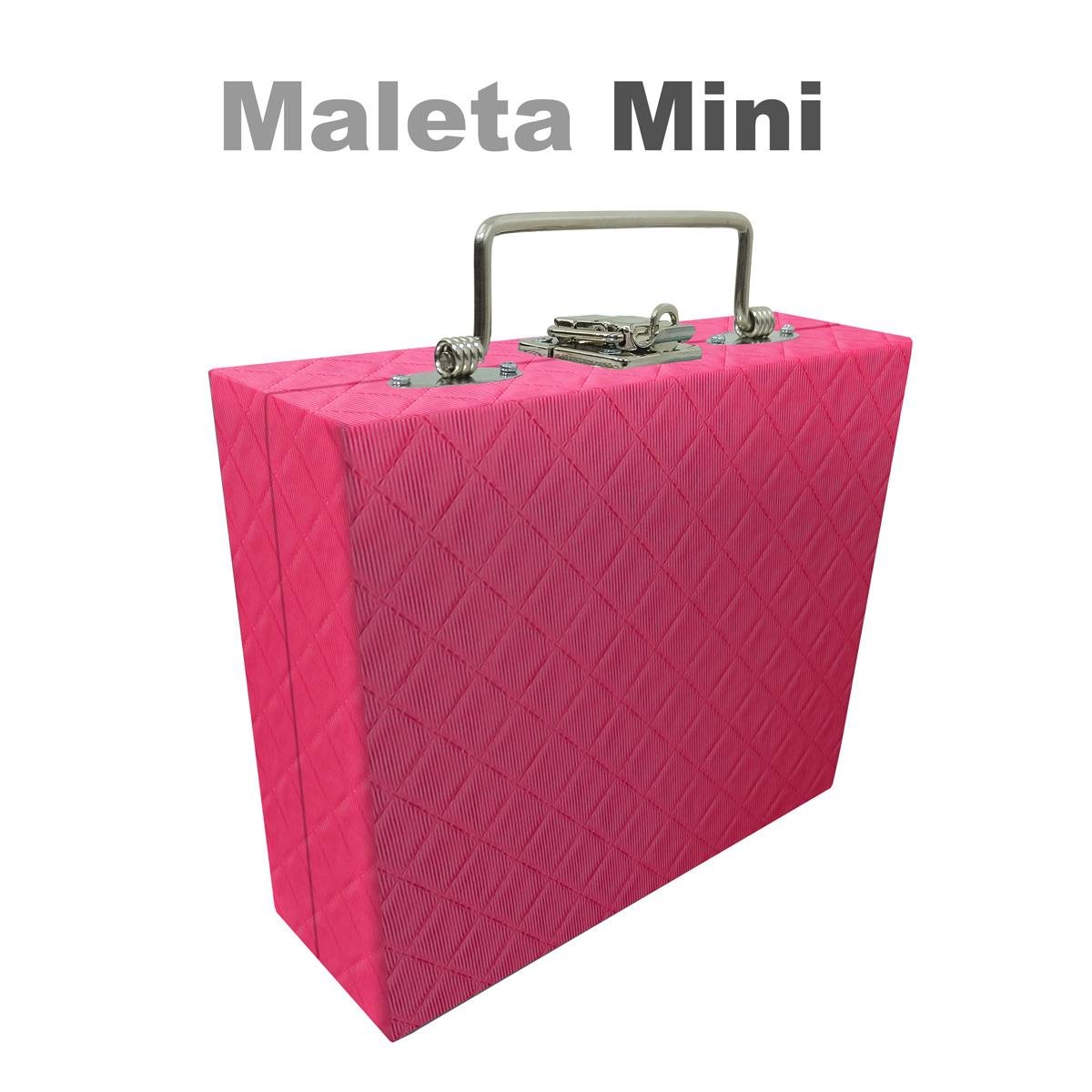 Maleta Mini Vazia Dijon Pink Com Espelho - Sob Encomenda