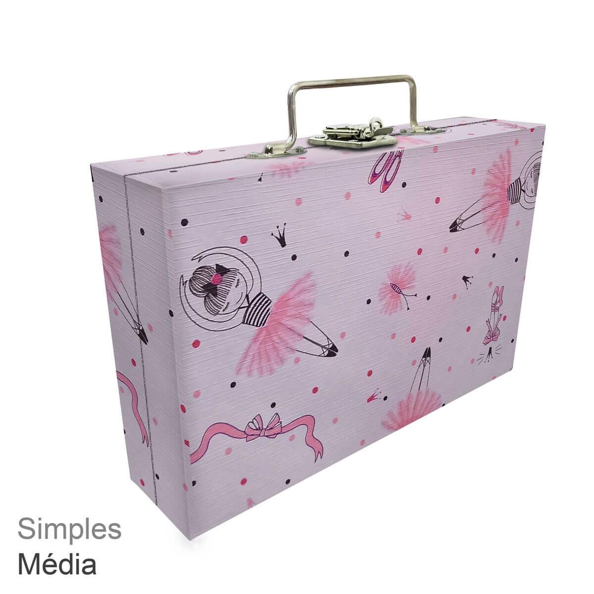 Maleta Simples Média Bailarina - Sob Encomenda