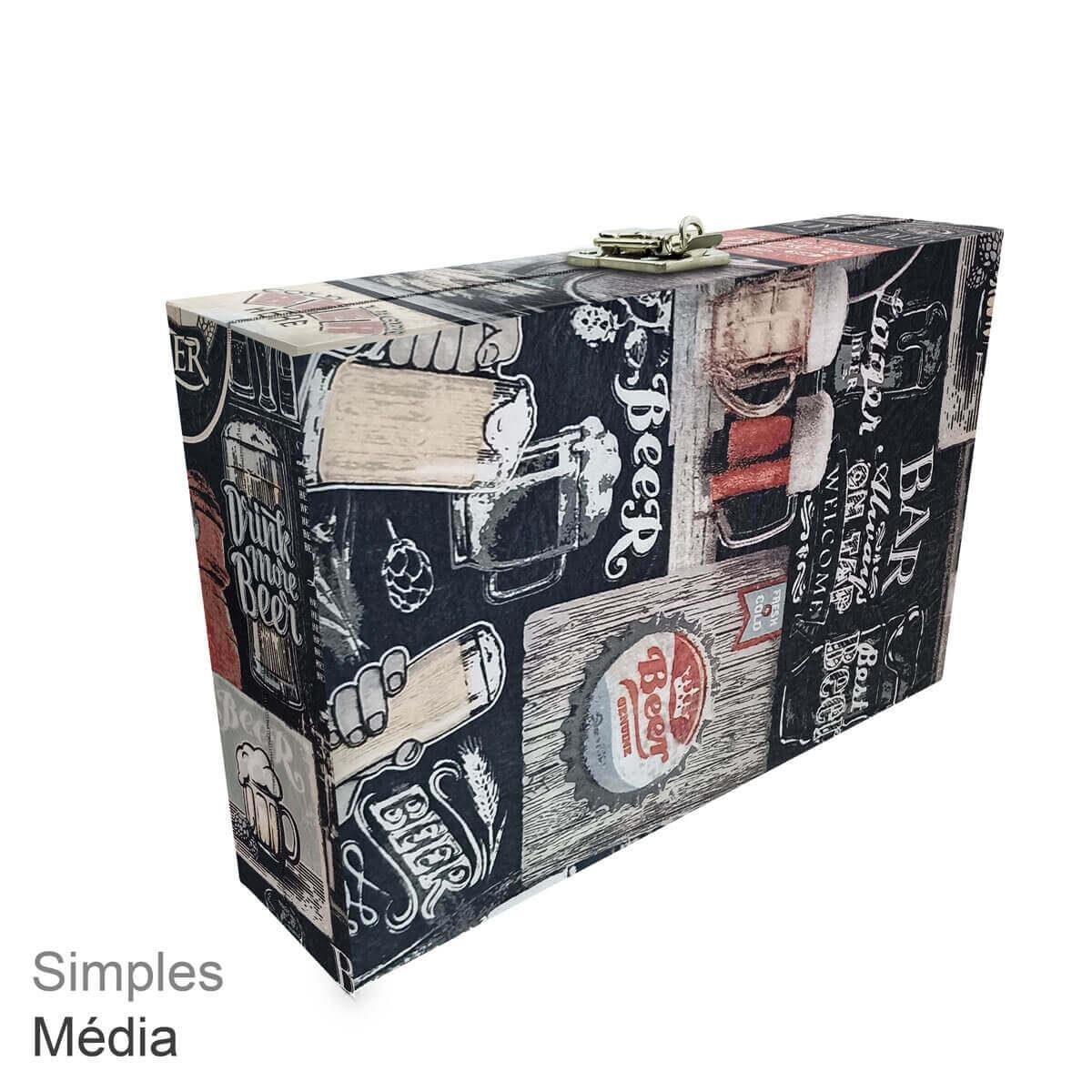Maleta Simples Média Cerveja Sem Alça - Sob Encomenda