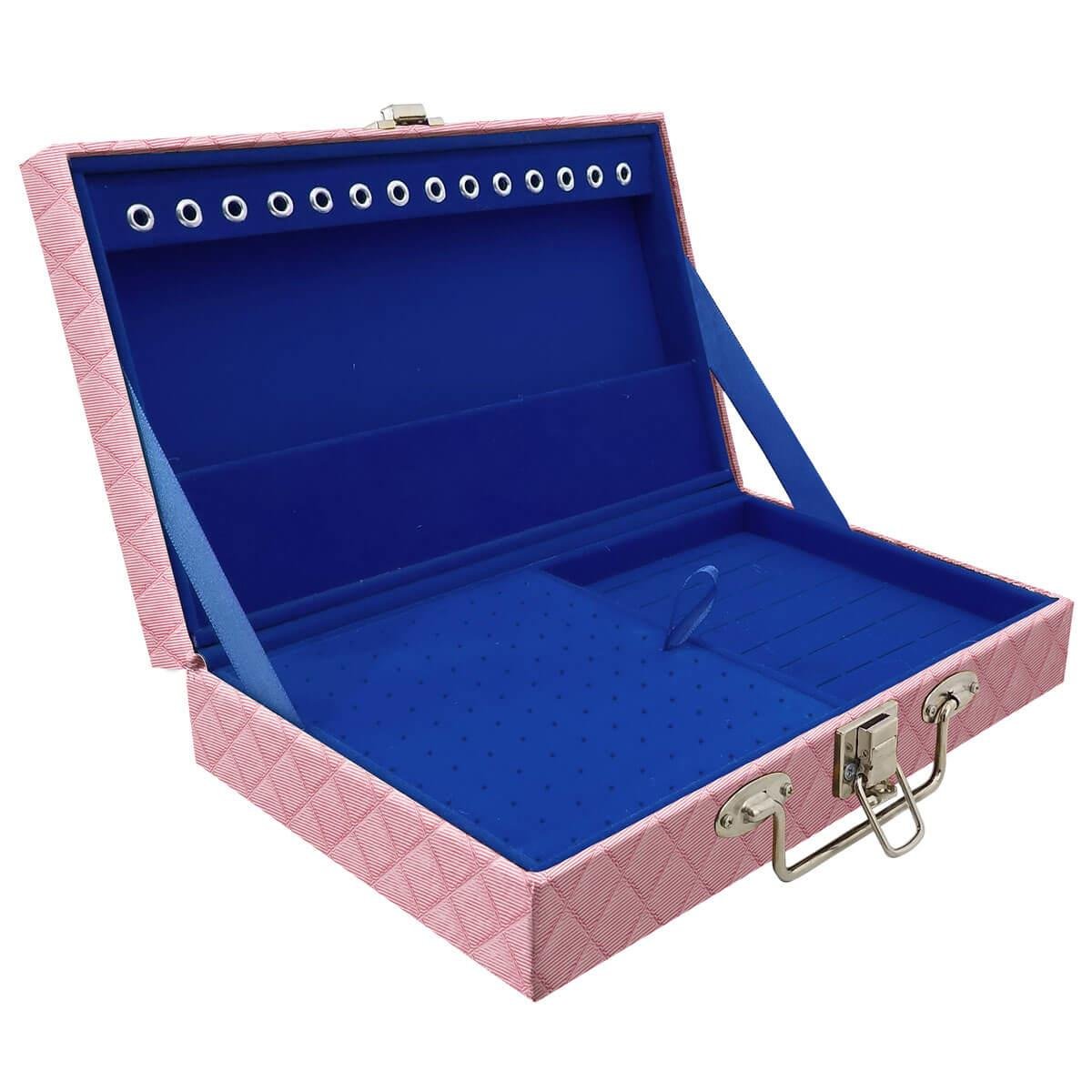 Maleta Simples Média Dijon Rosa Bebê Metalizado - Sob Encomenda