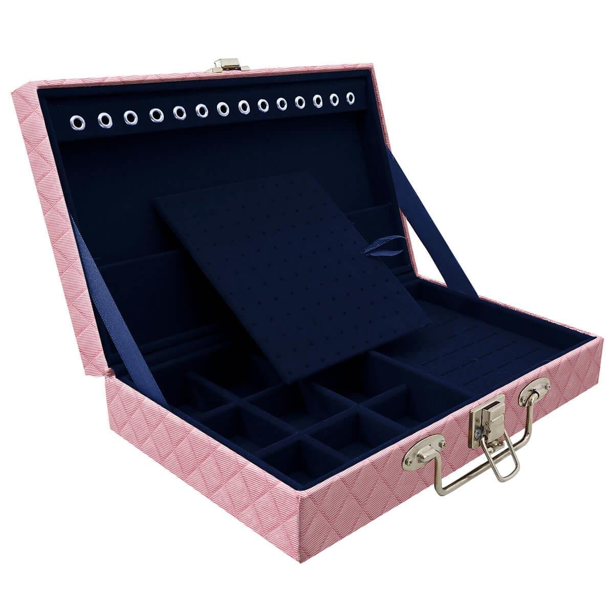 Maleta Simples Média Dijon Rosa Bebê Metalizado - Sob Encomenda