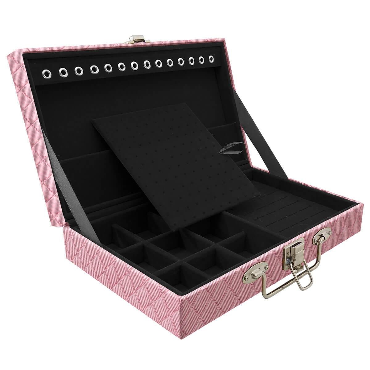 Maleta Simples Média Dijon Rosa Bebê Metalizado - Sob Encomenda