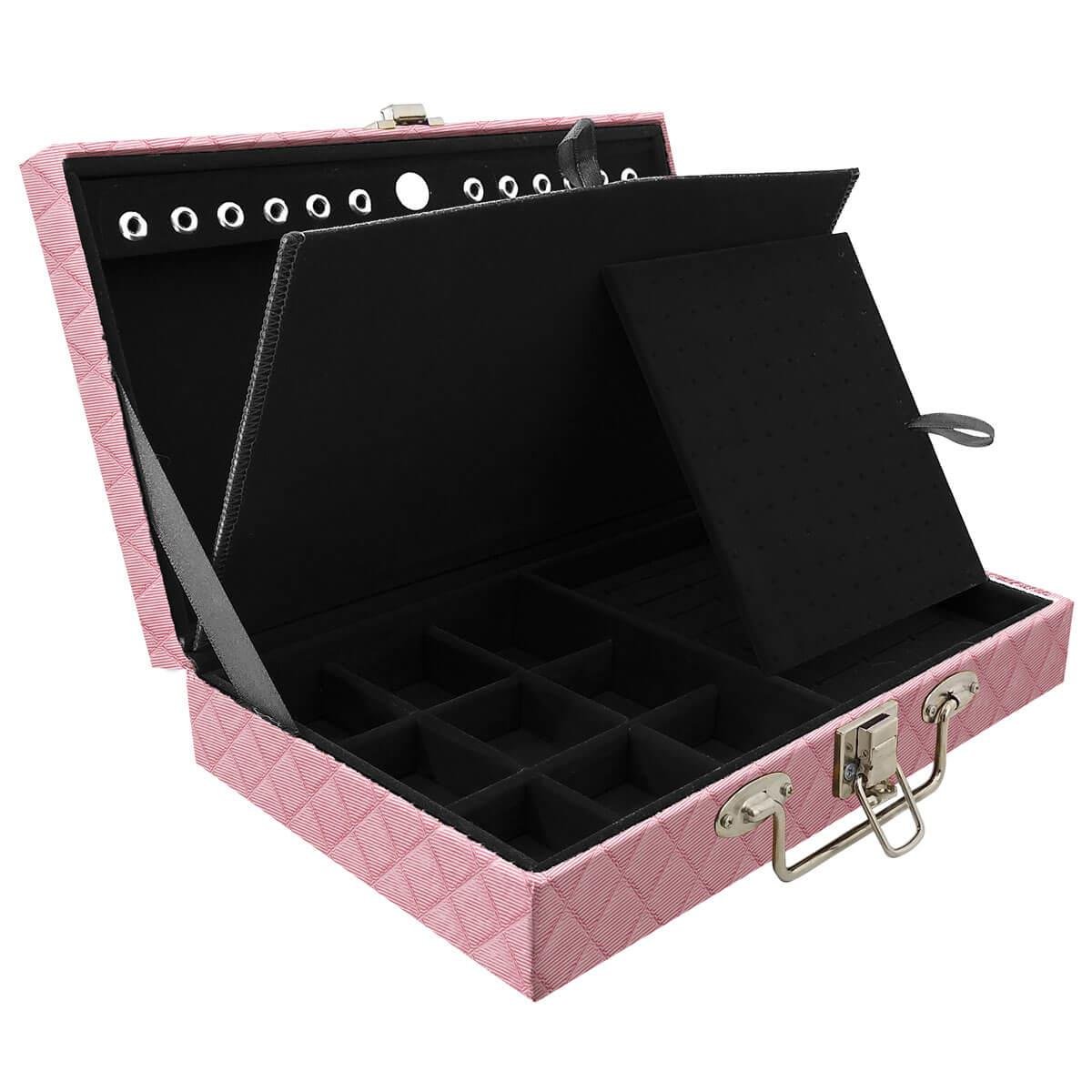 Maleta Simples Média Dijon Rosa Bebê Metalizado Com Imã - Sob Encomenda