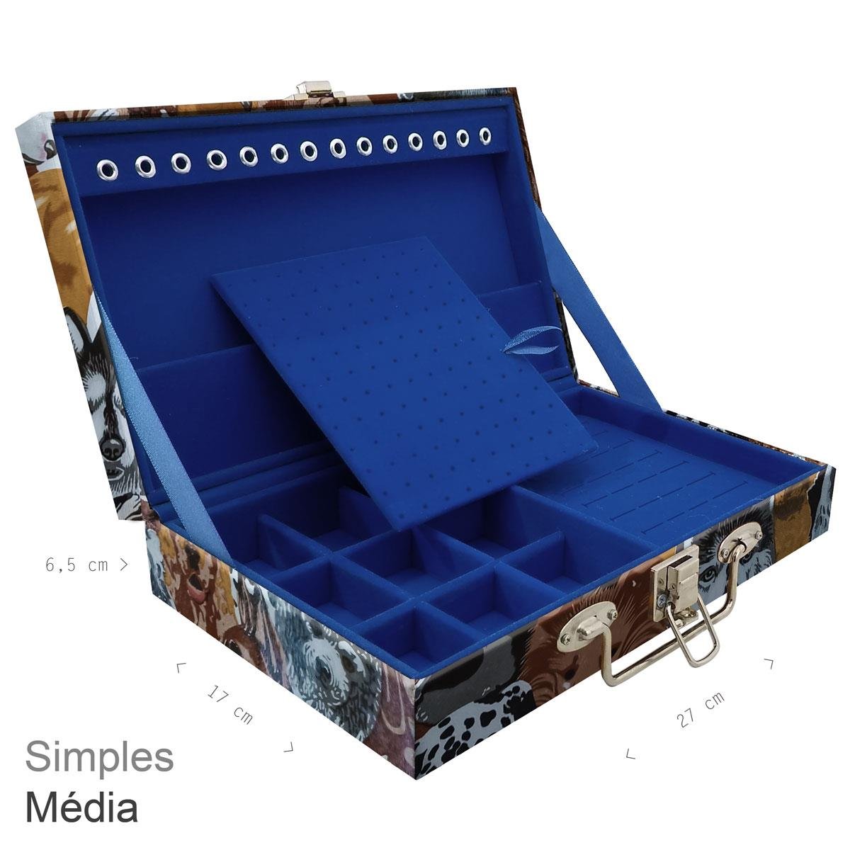 Maleta Simples Média Dogs Pet - Sob Encomenda